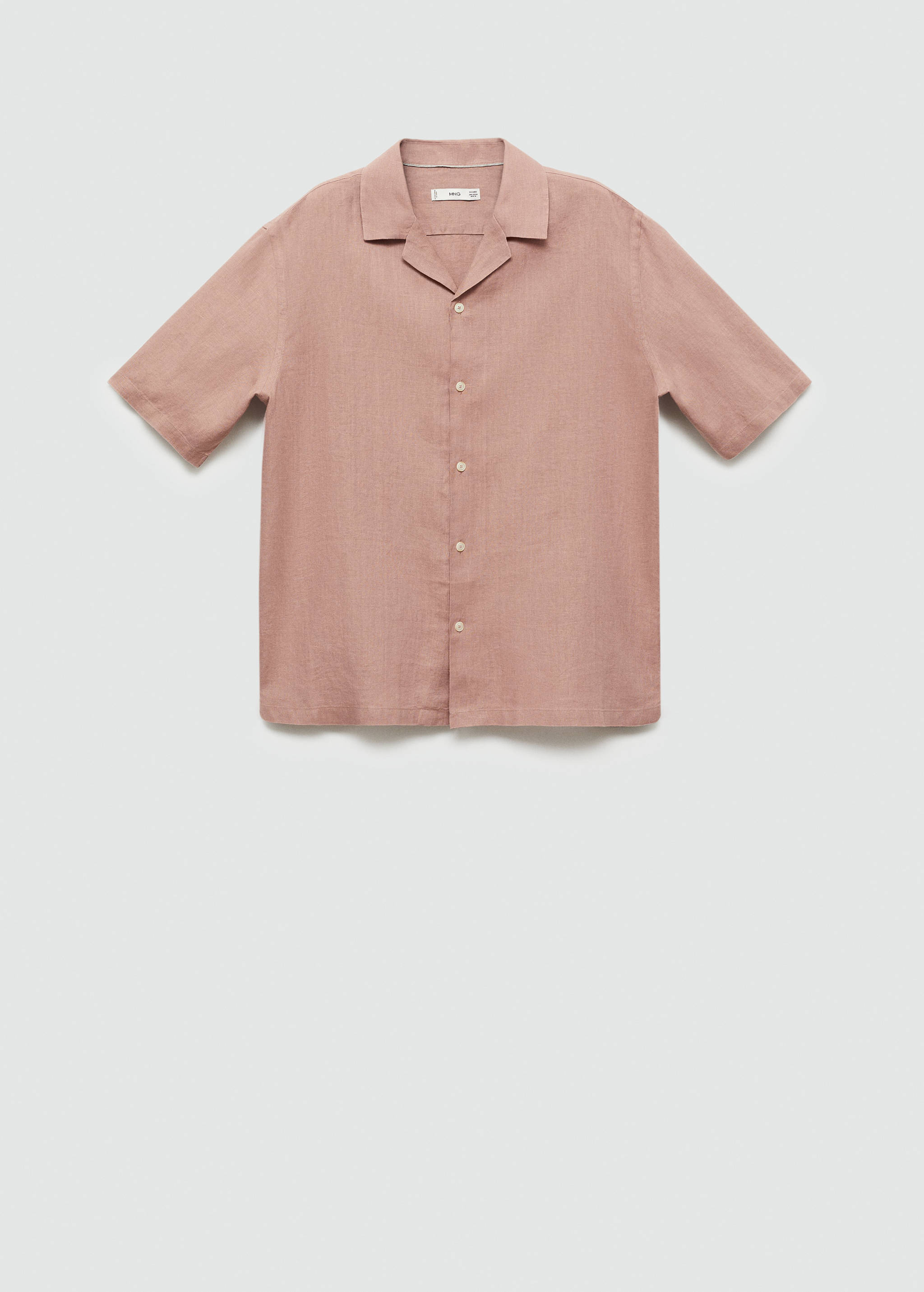 Regular-fit 100% linen shirt - Article without model