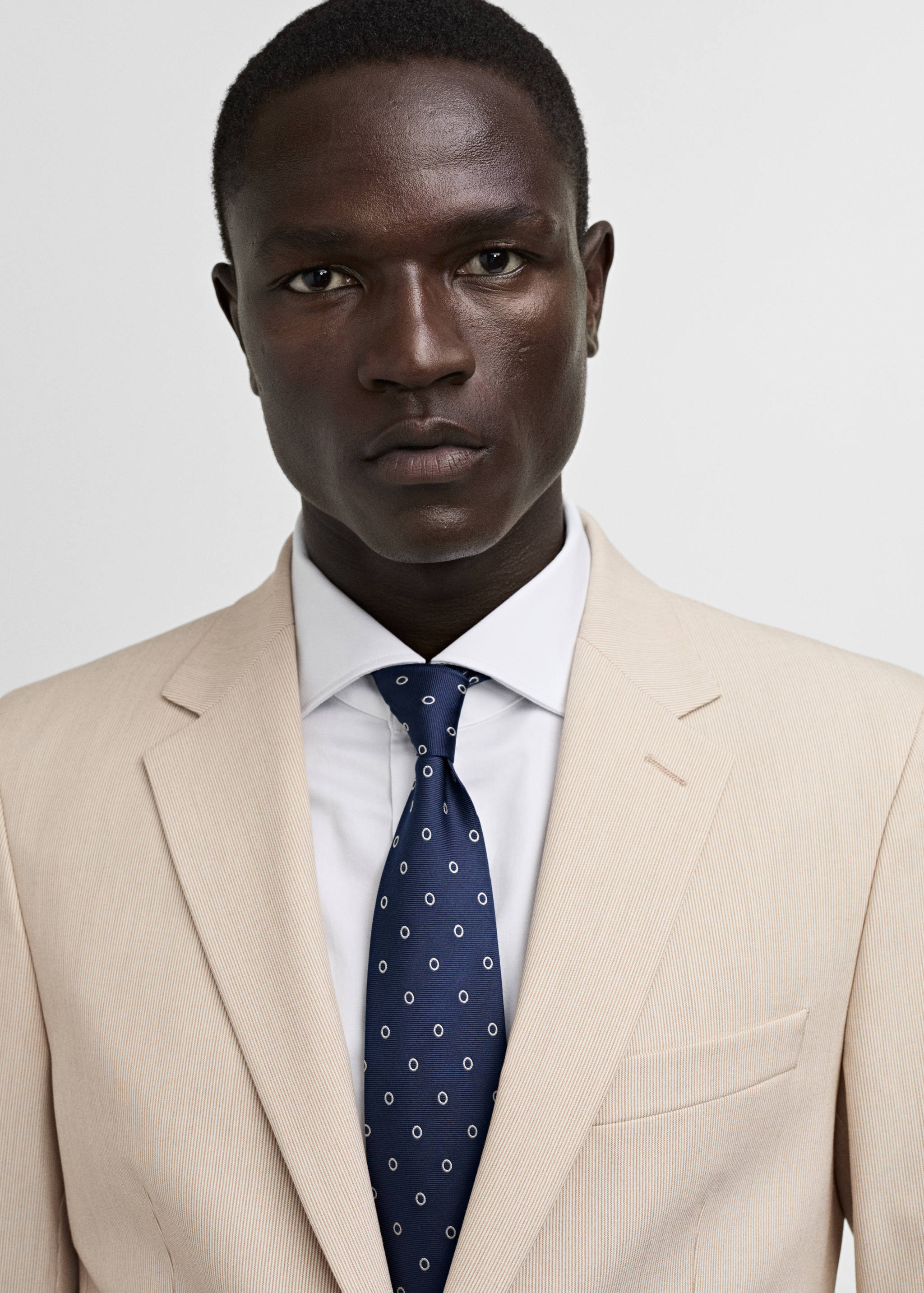 弹力面料修身西装夹克 - null