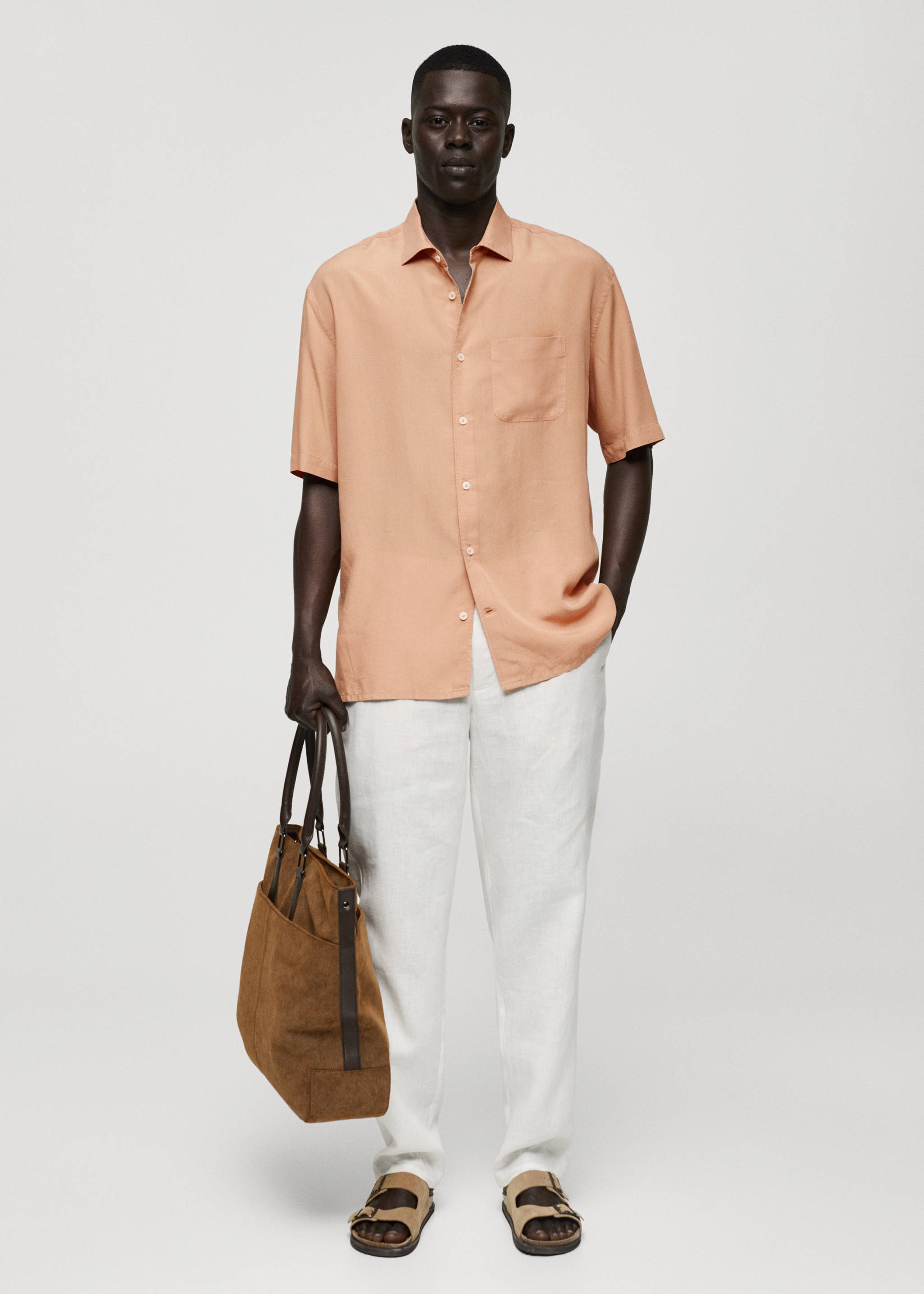 Relaxed-fit 100% Tencel shirt - General plane