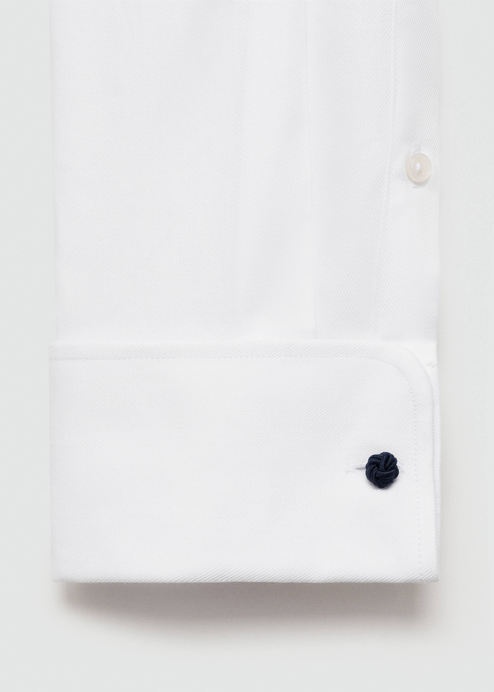 Regular-fit suit shirt with cufflinks - Reverse of the article