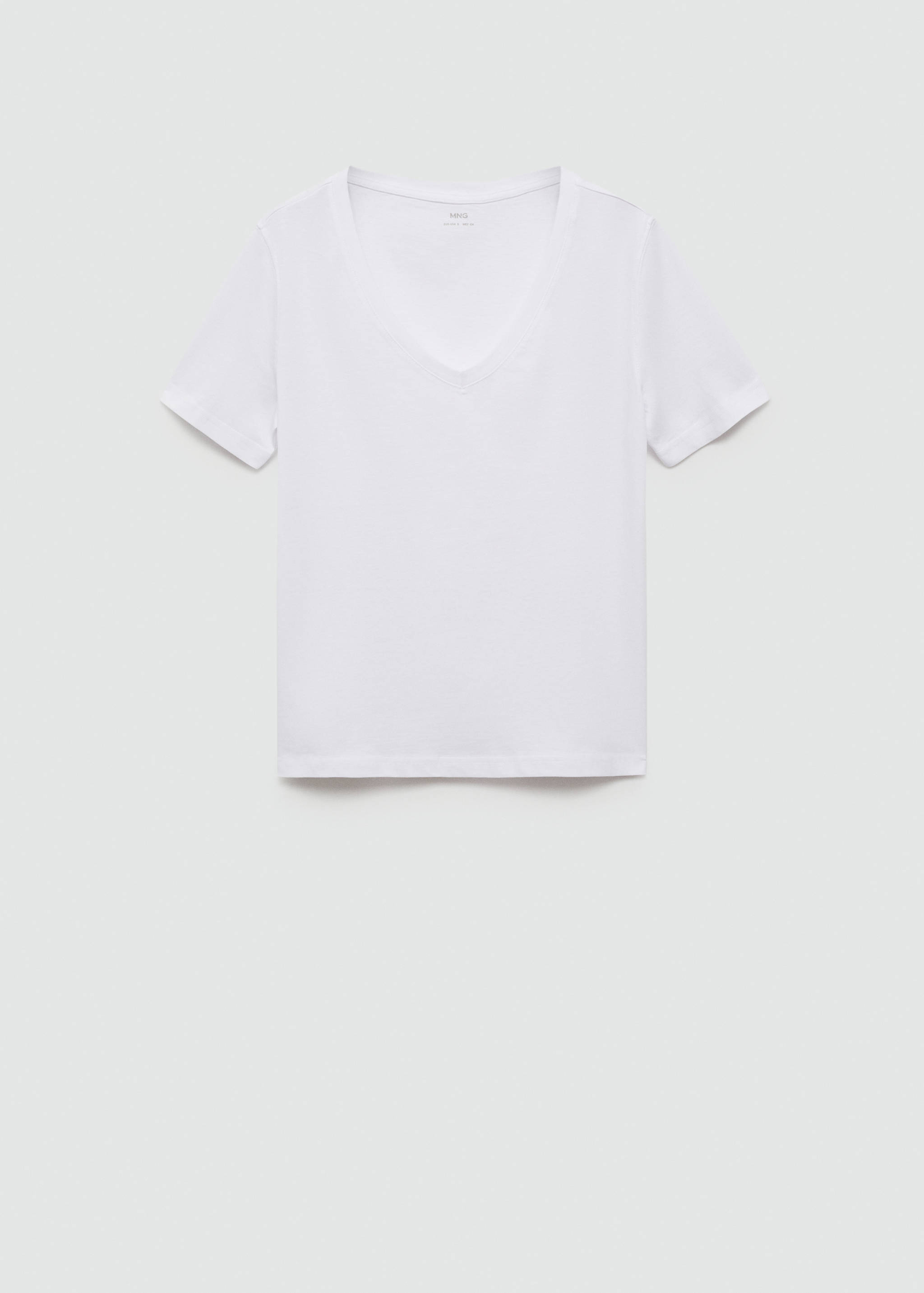V-neck cotton T-shirt - Article without model