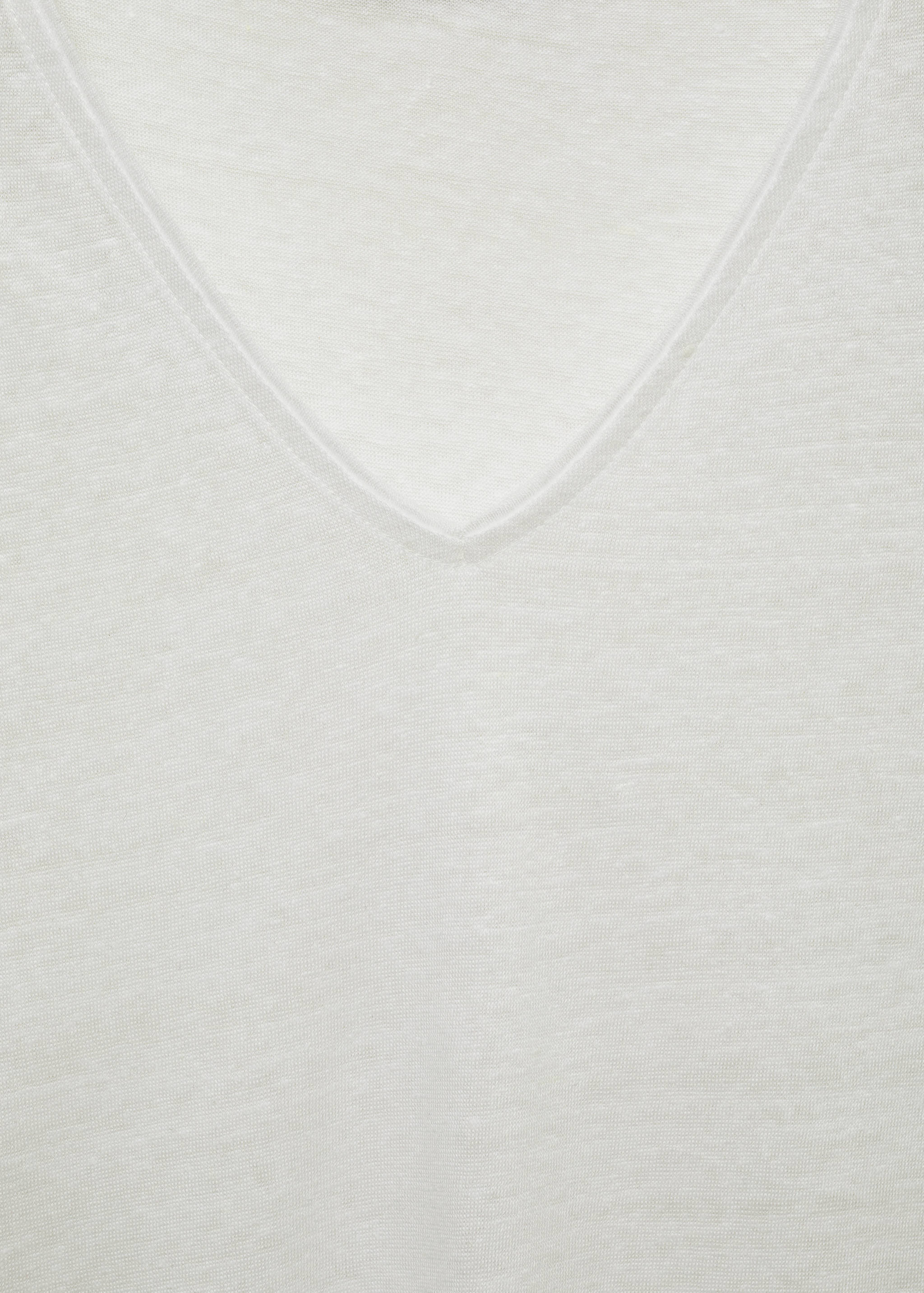 Short-sleeved linen t-shirt - Details of the article 8