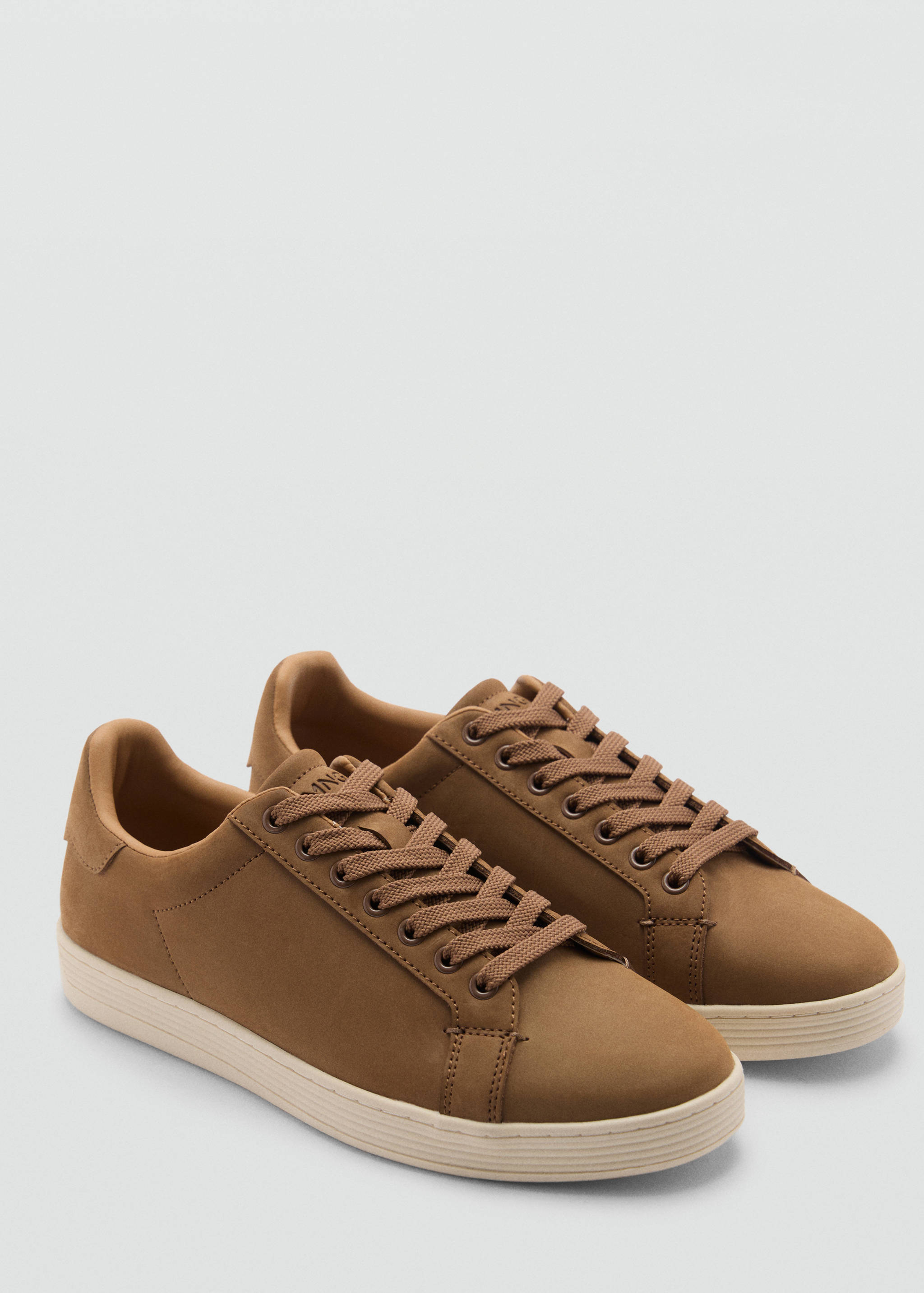Laces suede sneaker - Medium plane