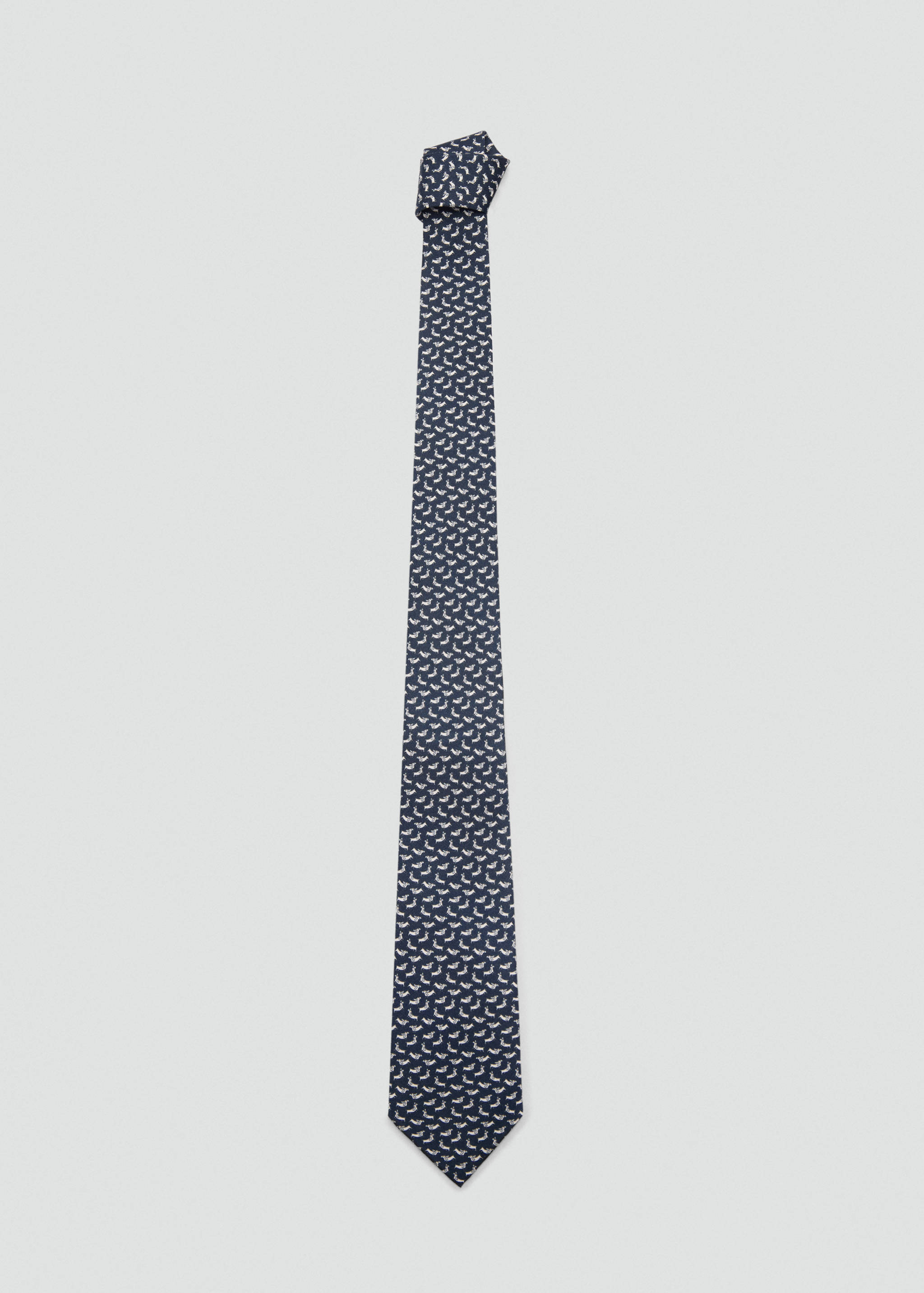 Corbata 100% seda de mora estampado perros - Artículo sin modelo