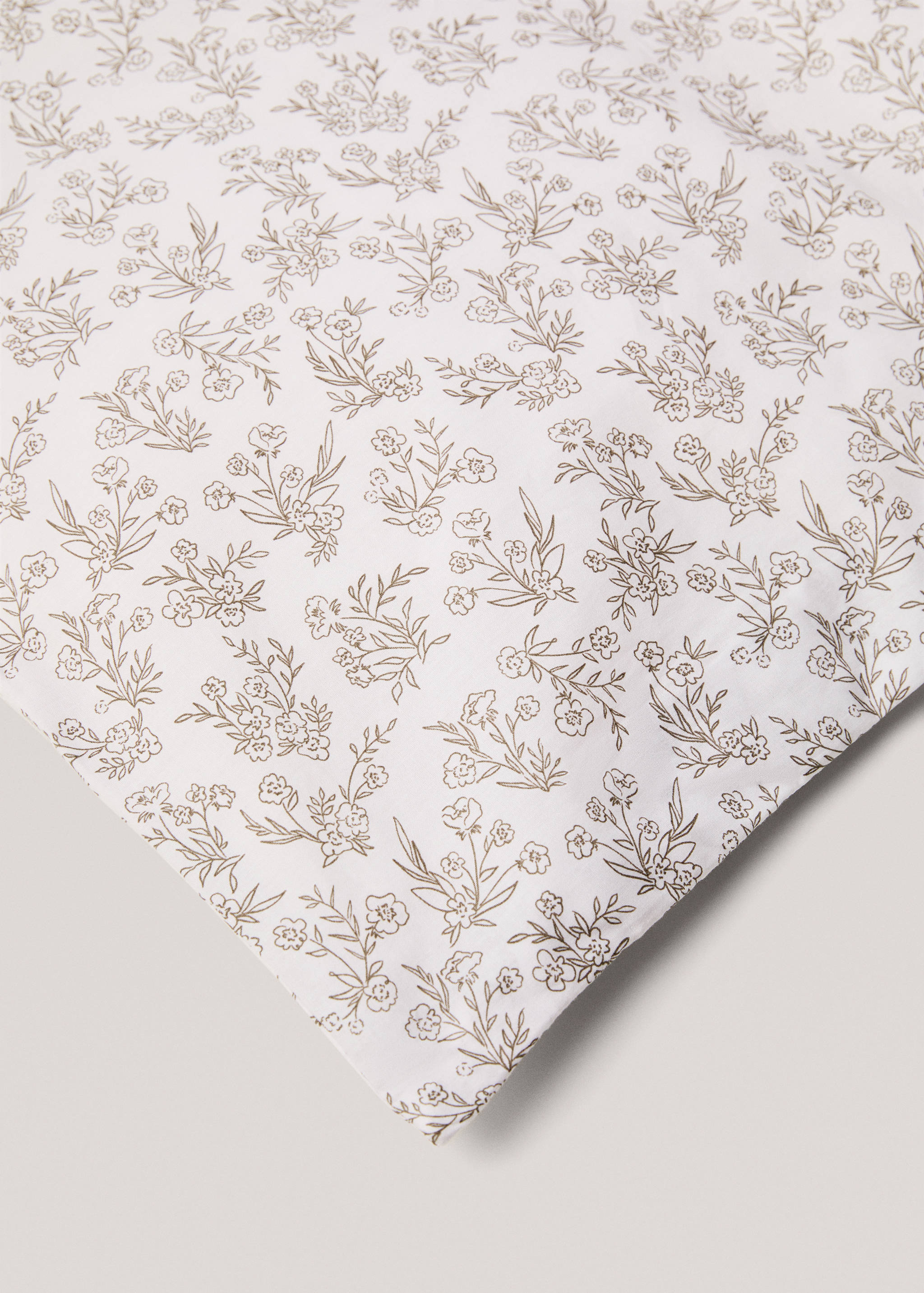 Cotton duvet cover with flower design Single bed - Details of the article 2