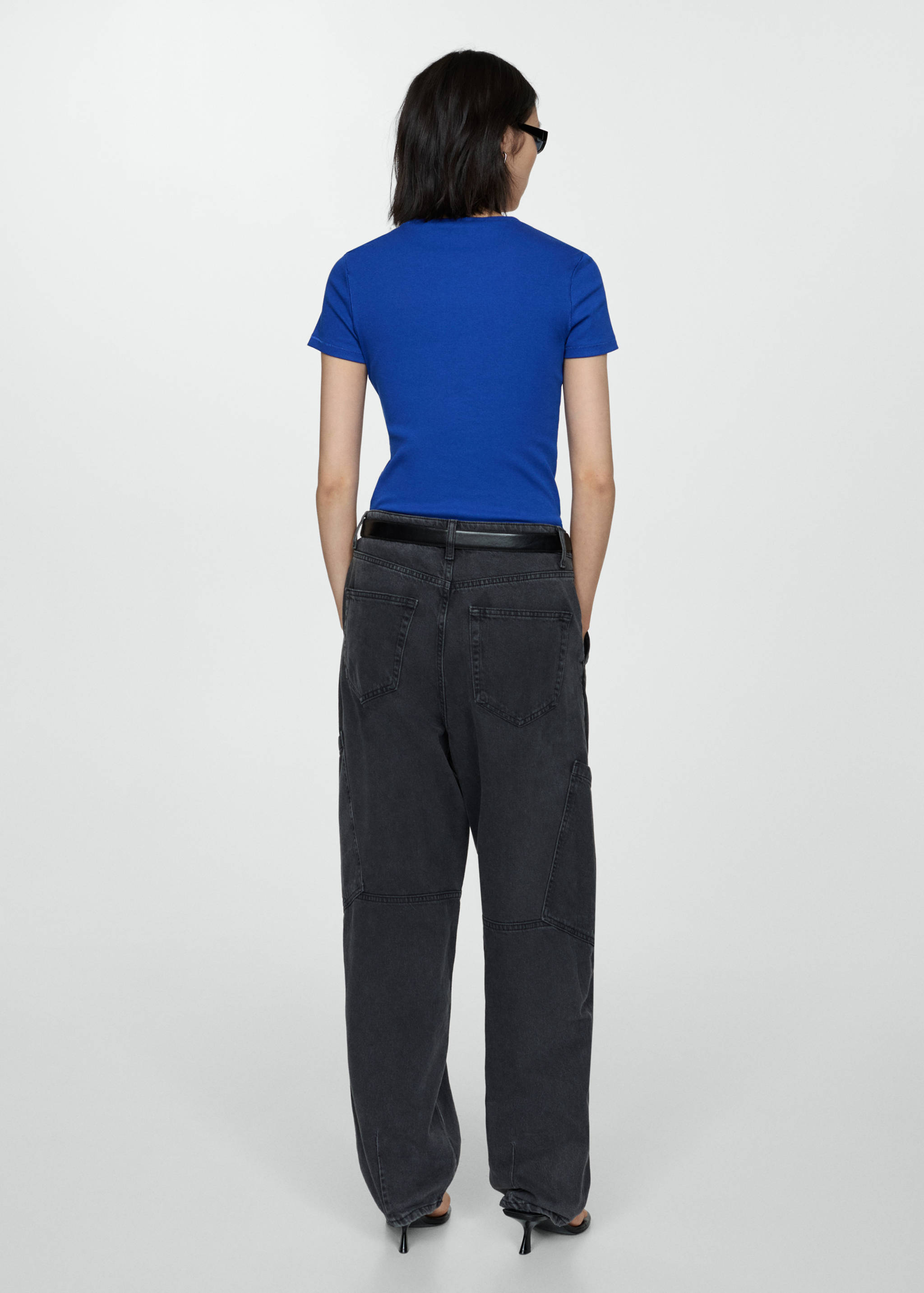 Knitted short-sleeve t-shirt - Reverse of the article