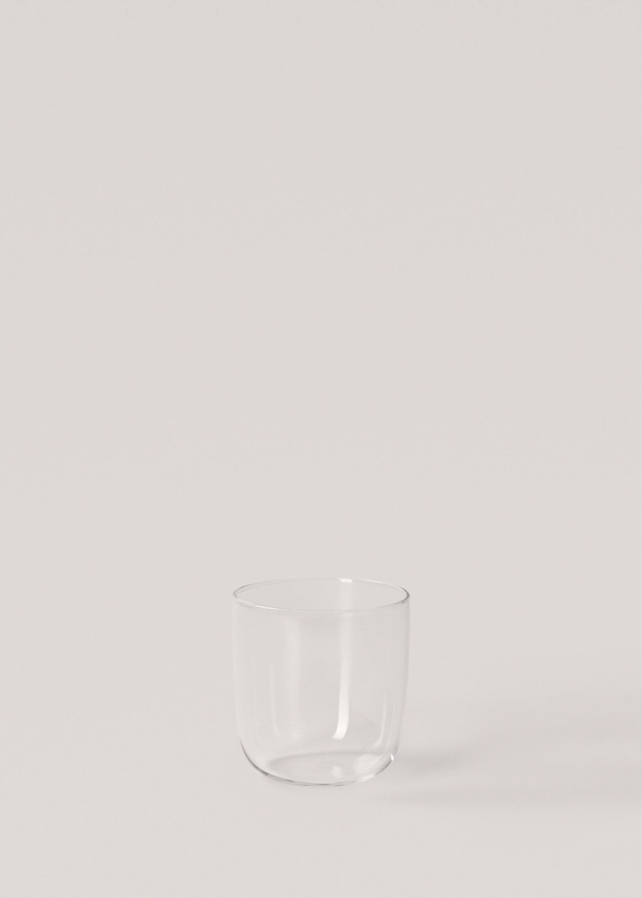 Medium borosilicate glass tumbler with plain design - Article without model