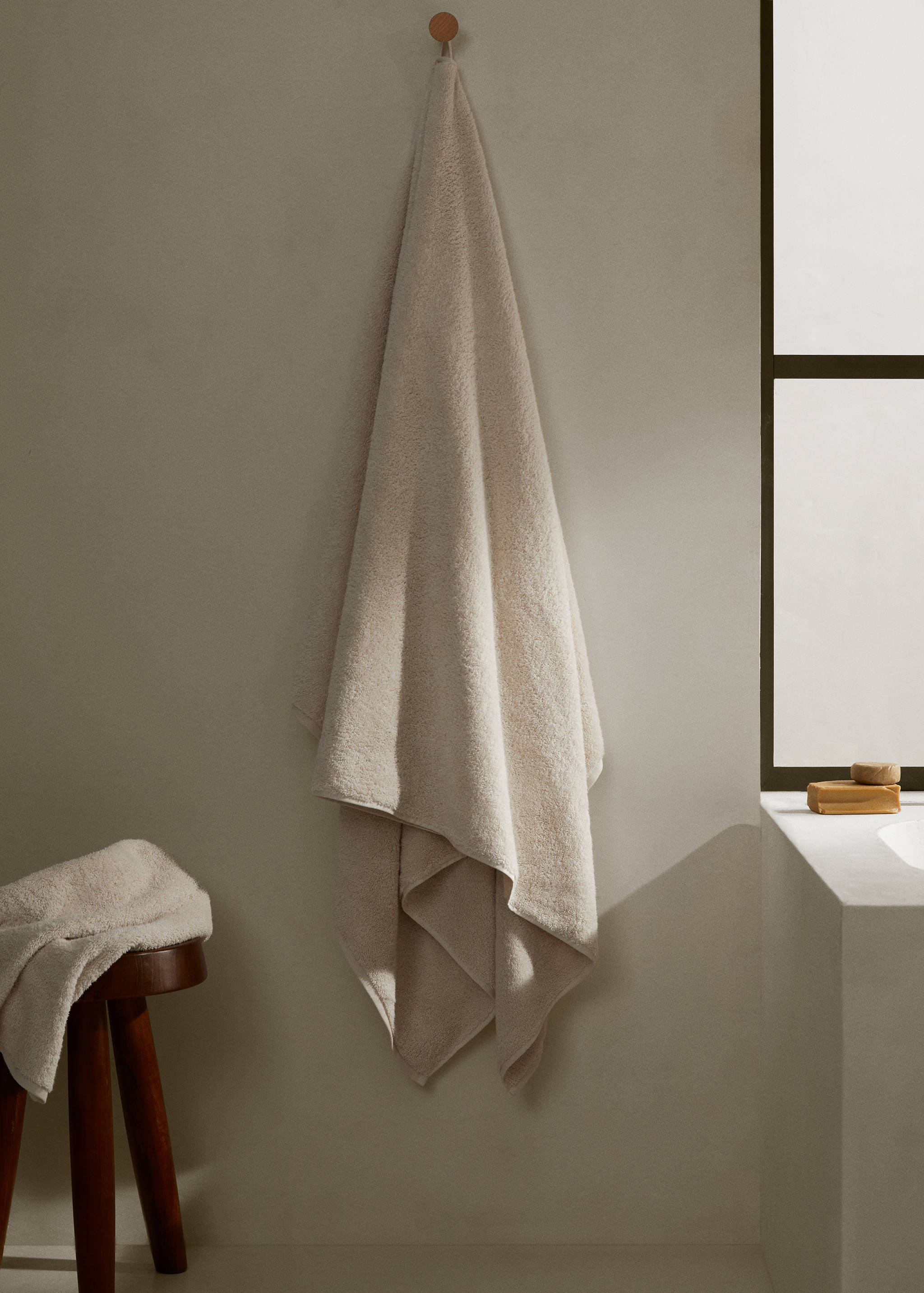 Cotton bath towel 90x150cm - General plane
