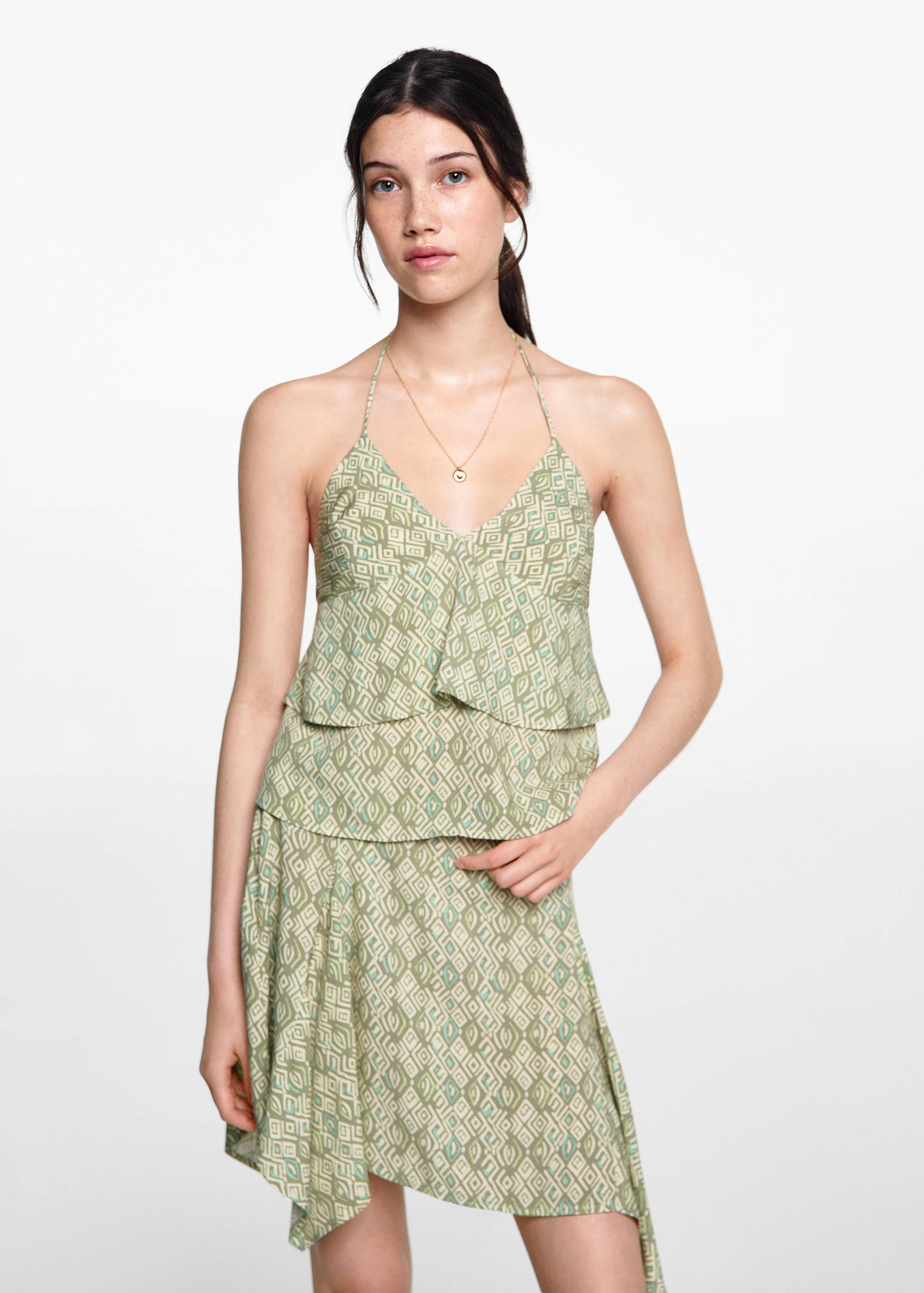 Top imprimé volants - Plan moyen