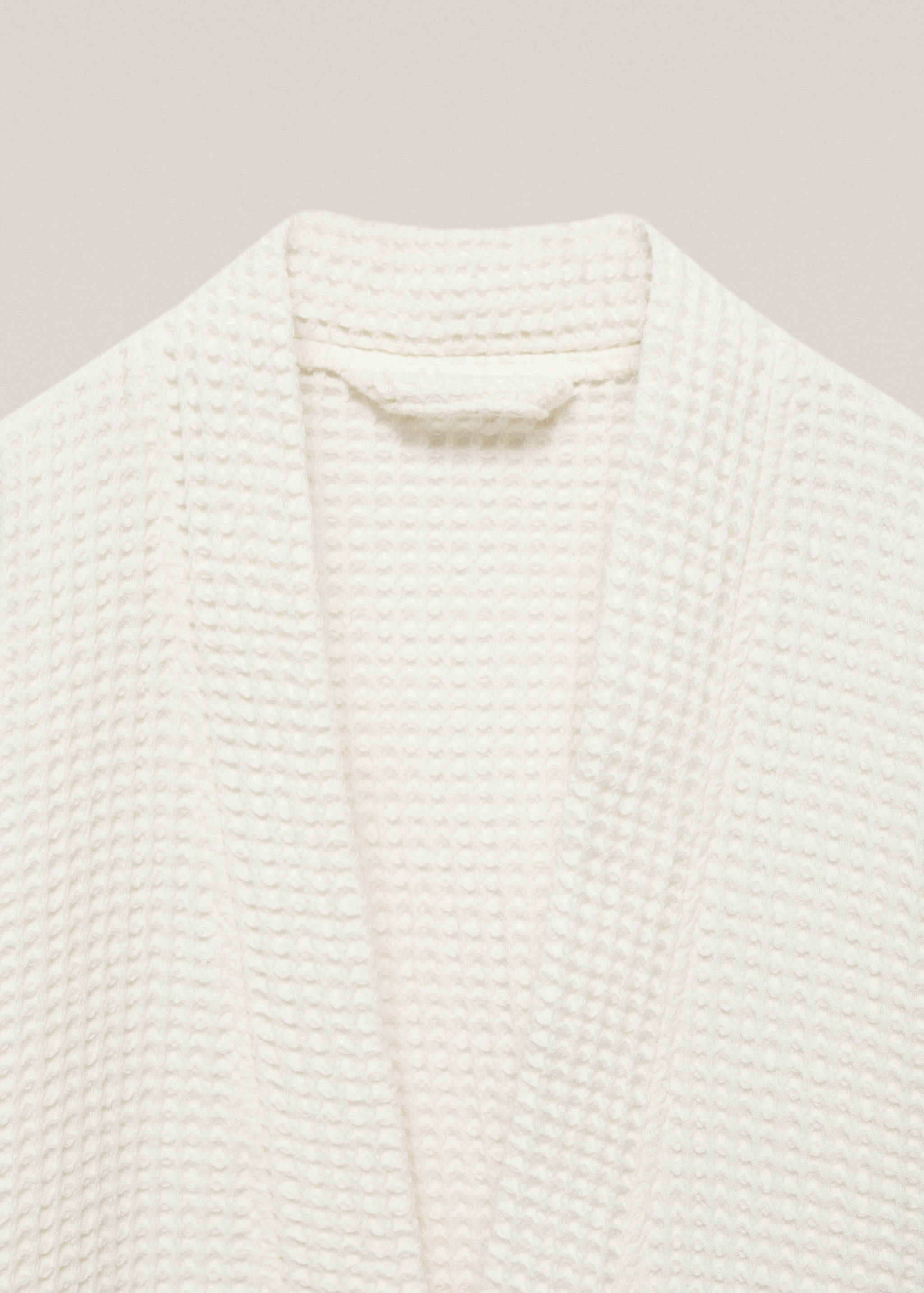 100% cotton waffle bathrobe - Details of the article 1