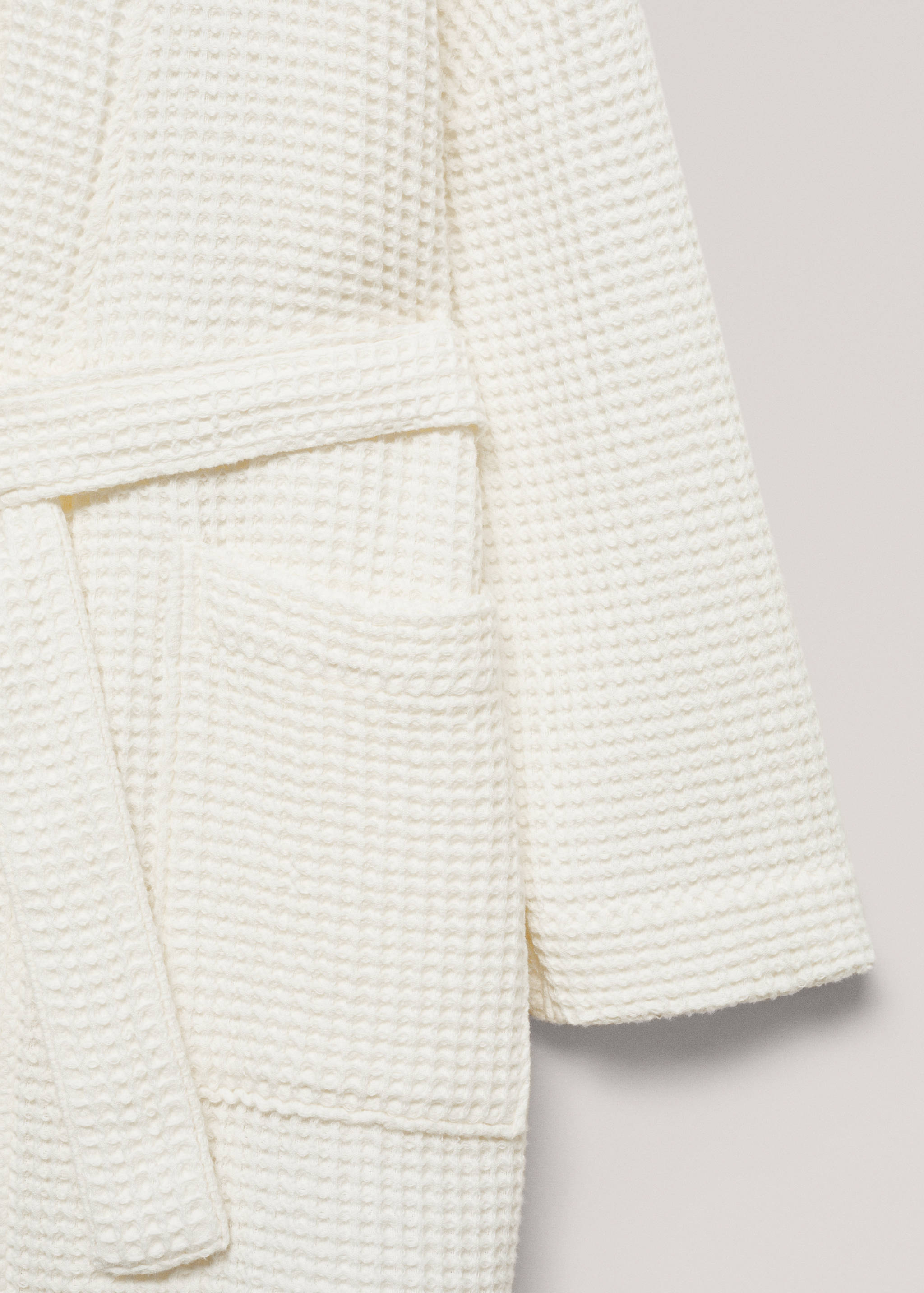100% cotton waffle bathrobe - Details of the article 2