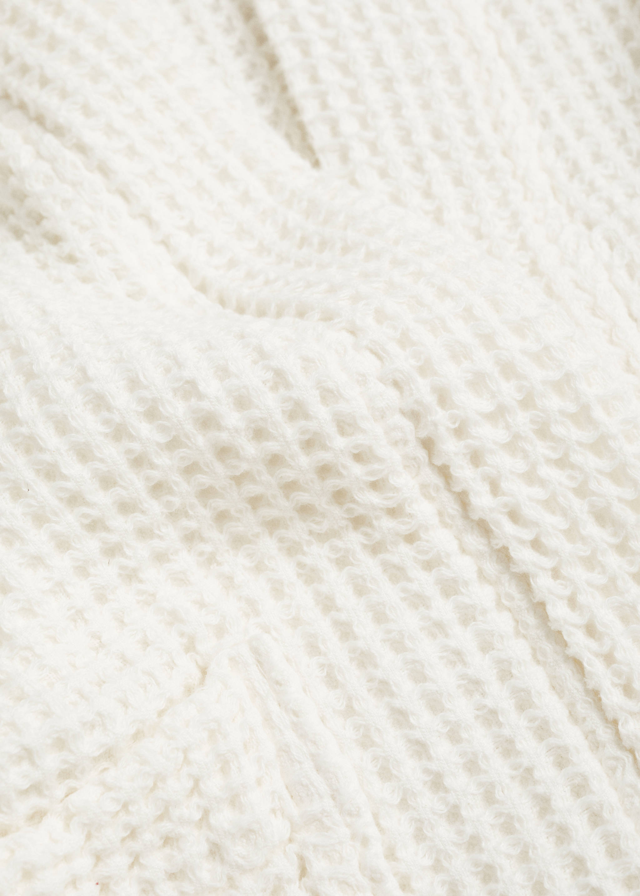 100% cotton waffle bathrobe - Details of the article 3