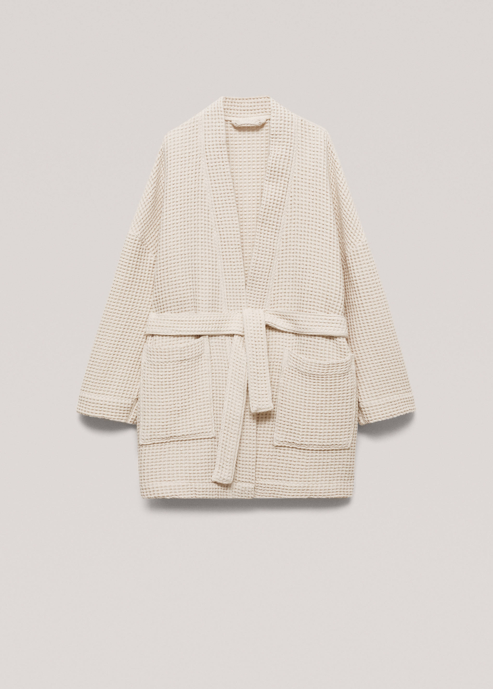 100% cotton waffle bathrobe - Article without model