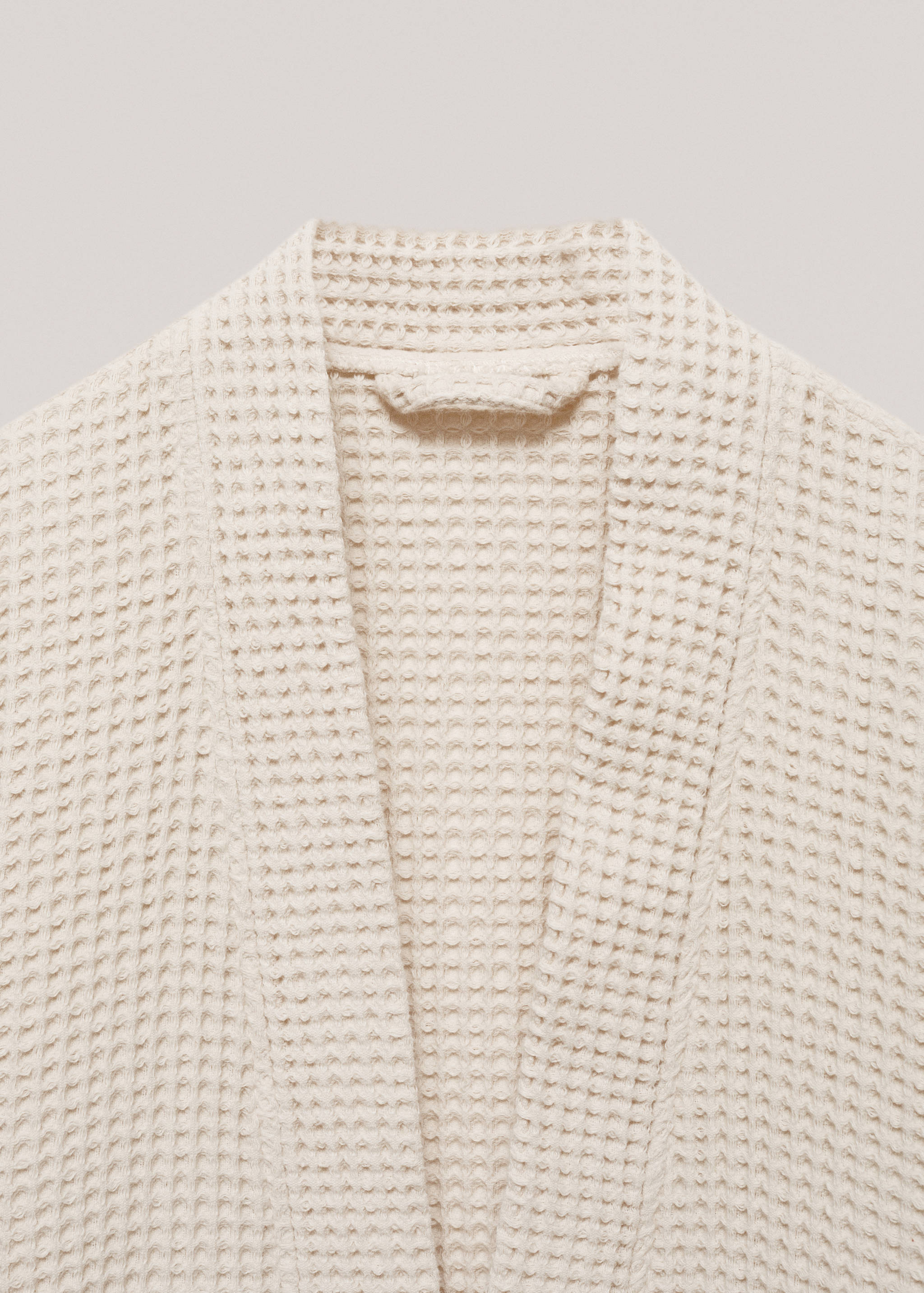 100% cotton waffle bathrobe - Details of the article 1