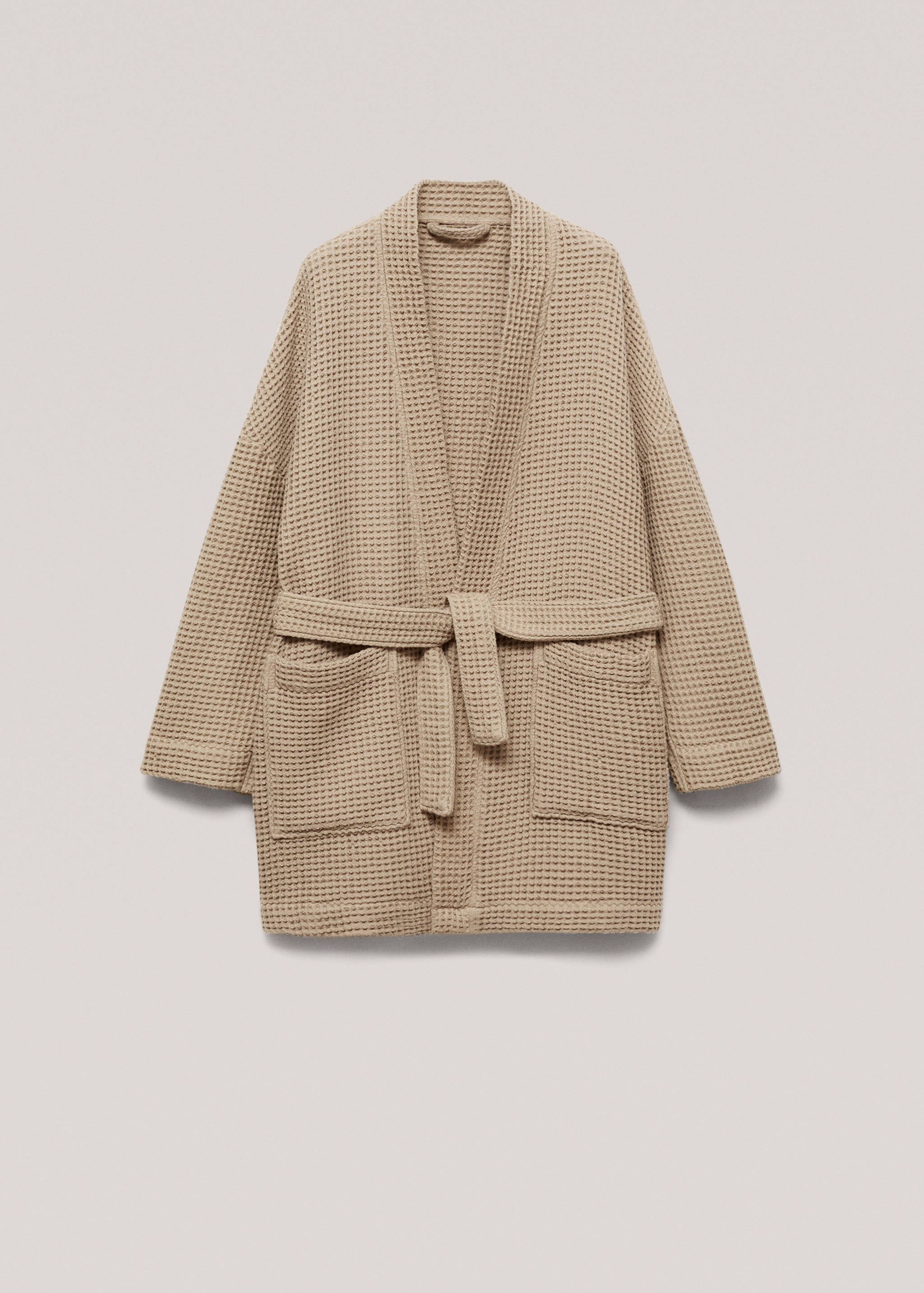 100% cotton waffle bathrobe - Article without model