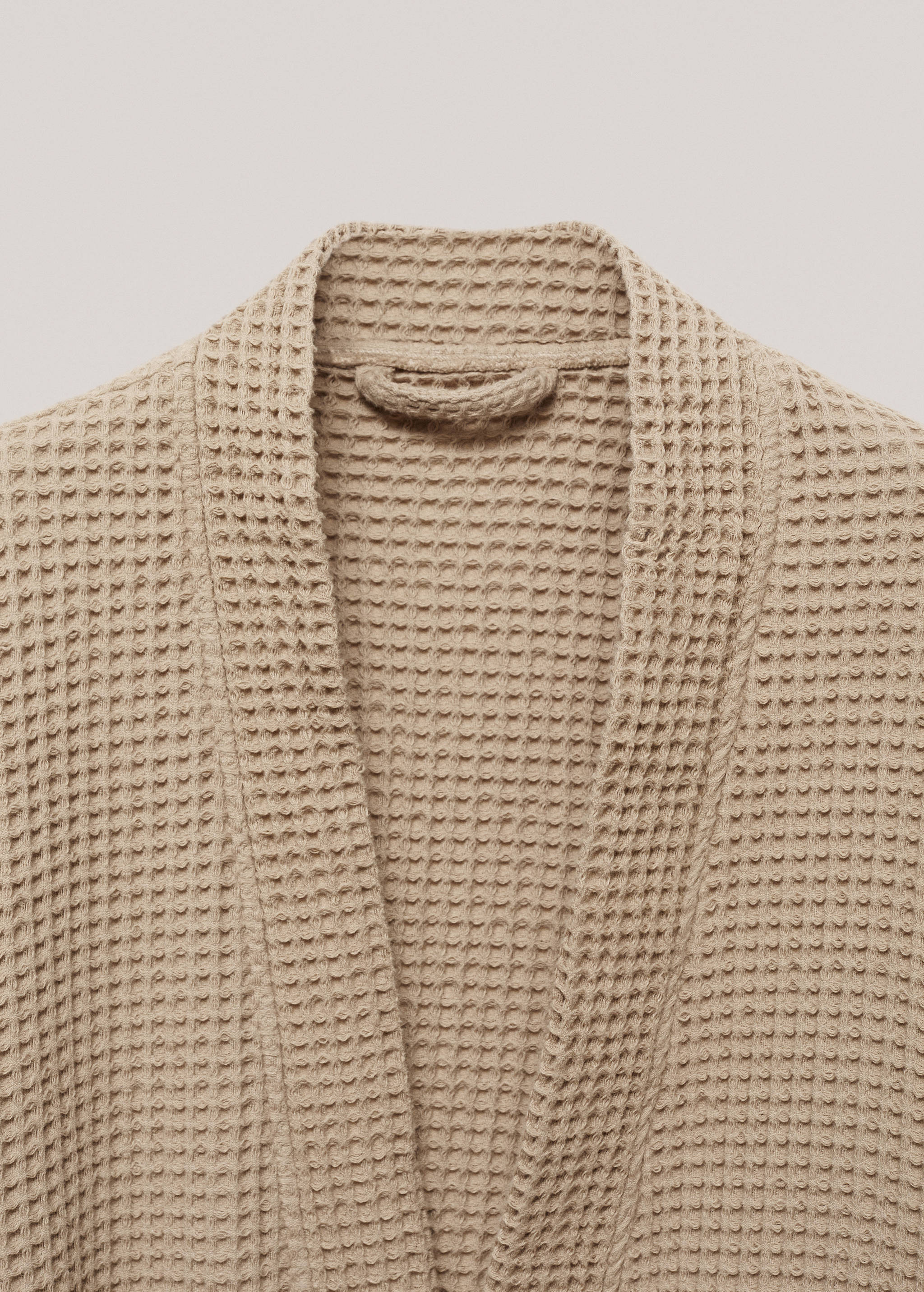 100% cotton waffle bathrobe - Details of the article 1