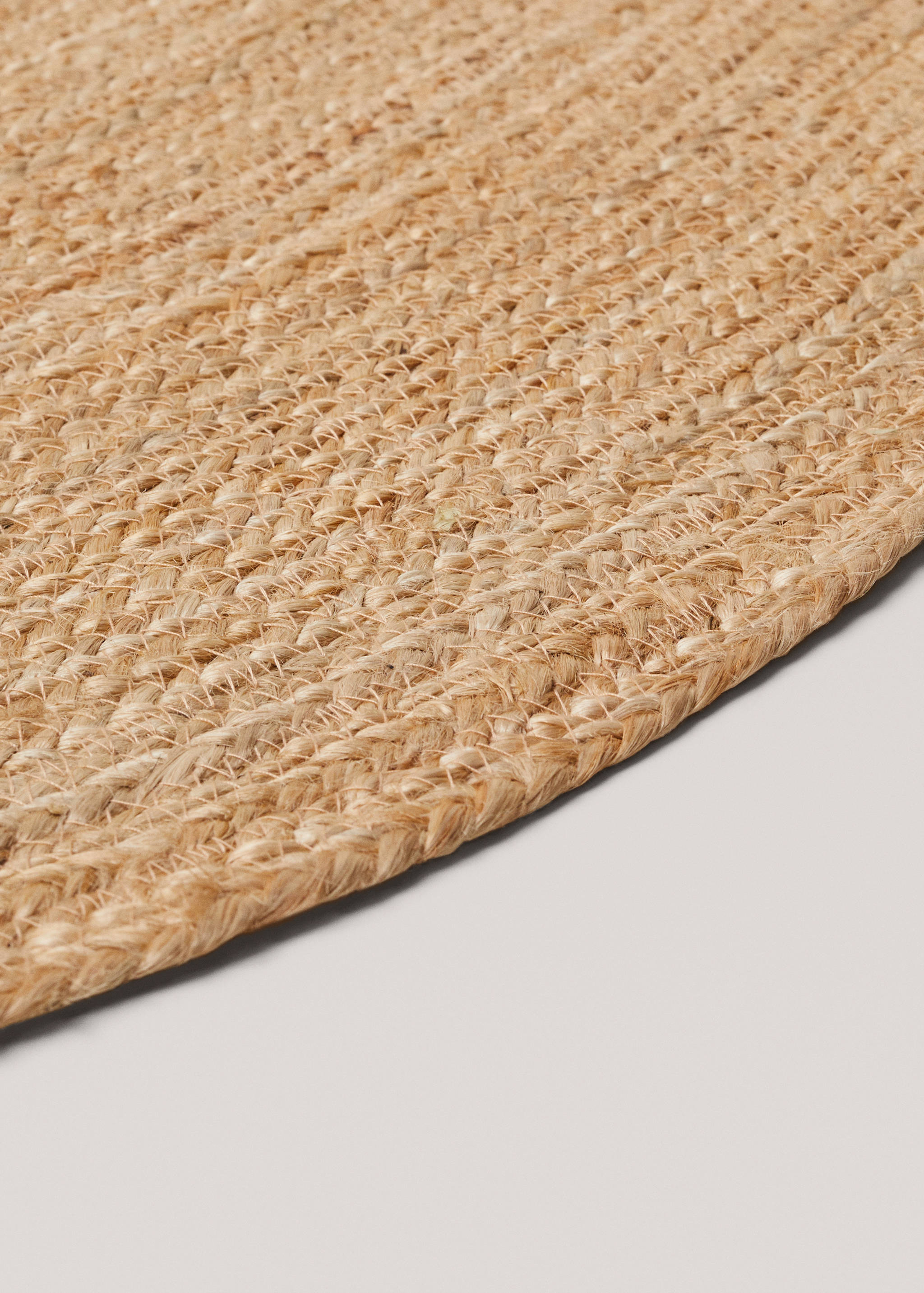 Large natural fibre round rug - Details of the article 1