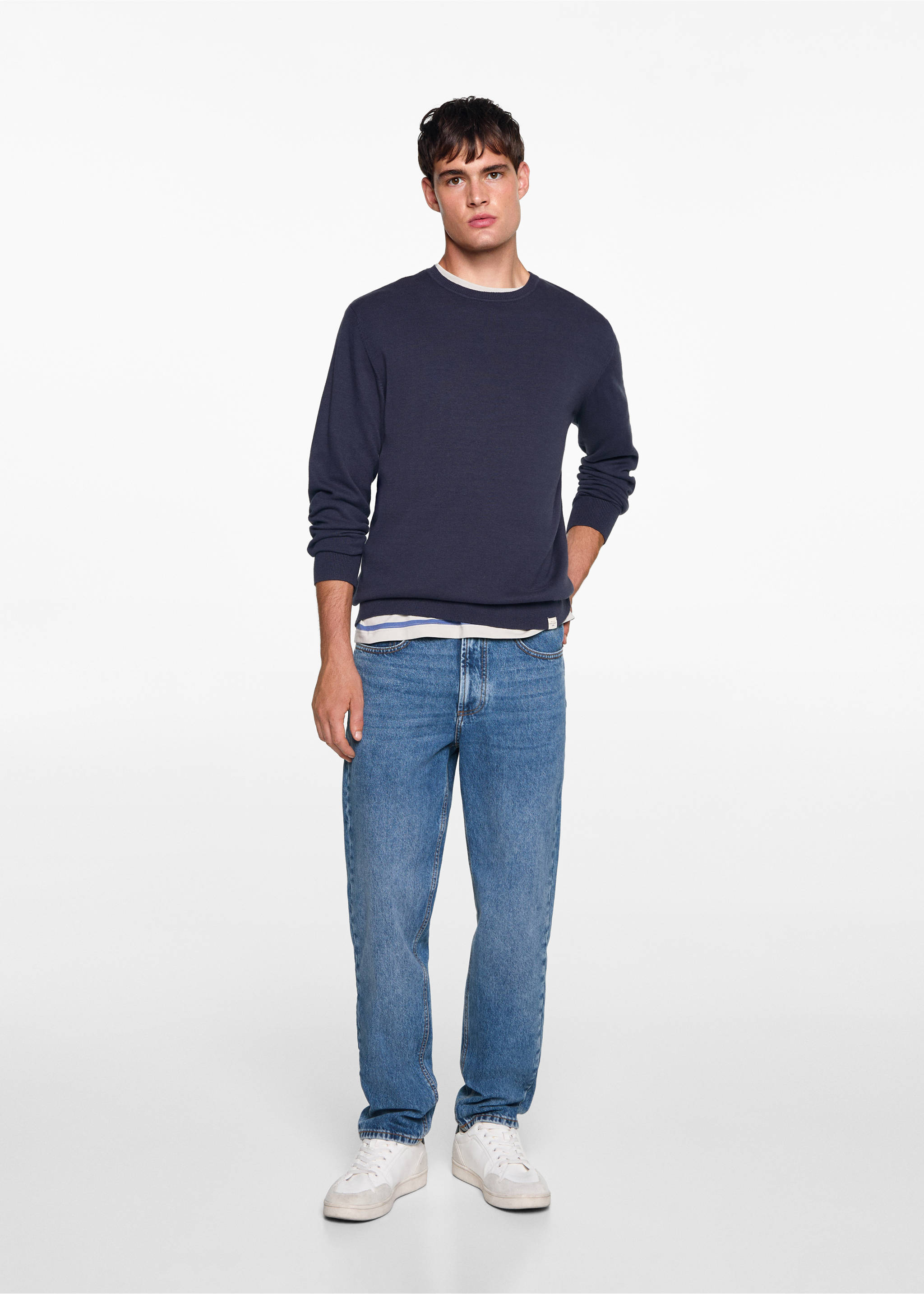 Джинсы regular fit - Общий план, Синий средний. Ref: 77021509-00.