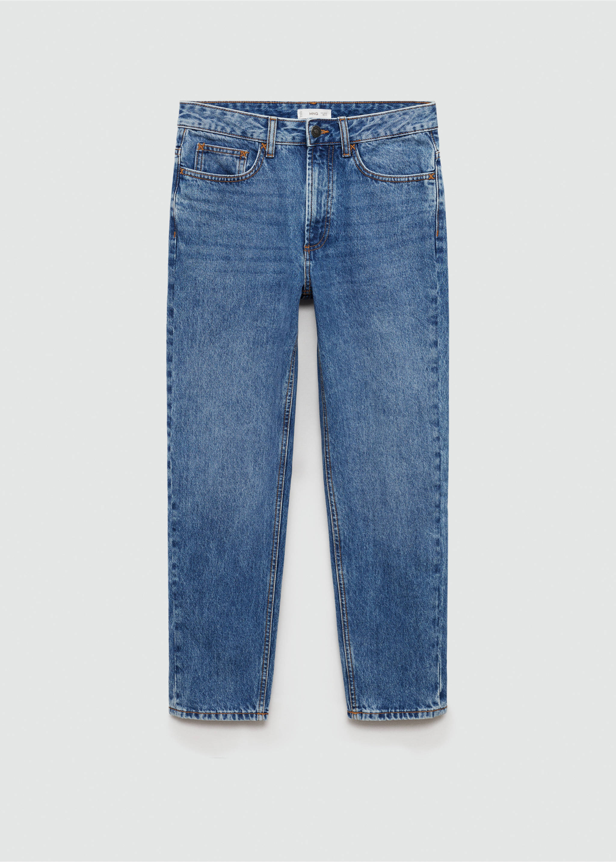 Джинсы regular fit - Изделие без модели, Синий средний. Ref: 77021509-00.