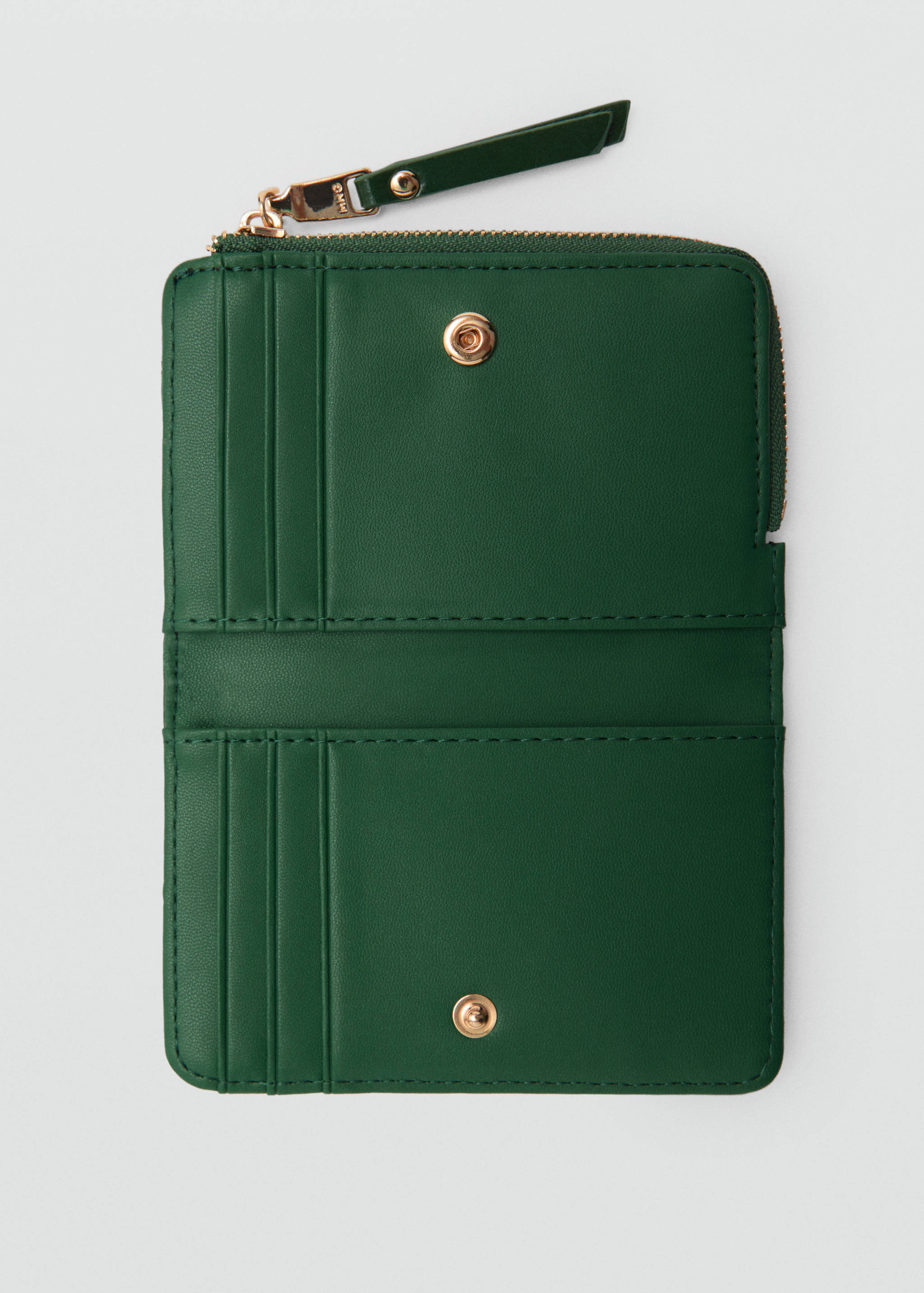 Wallet with decorative stitching - Medium plane