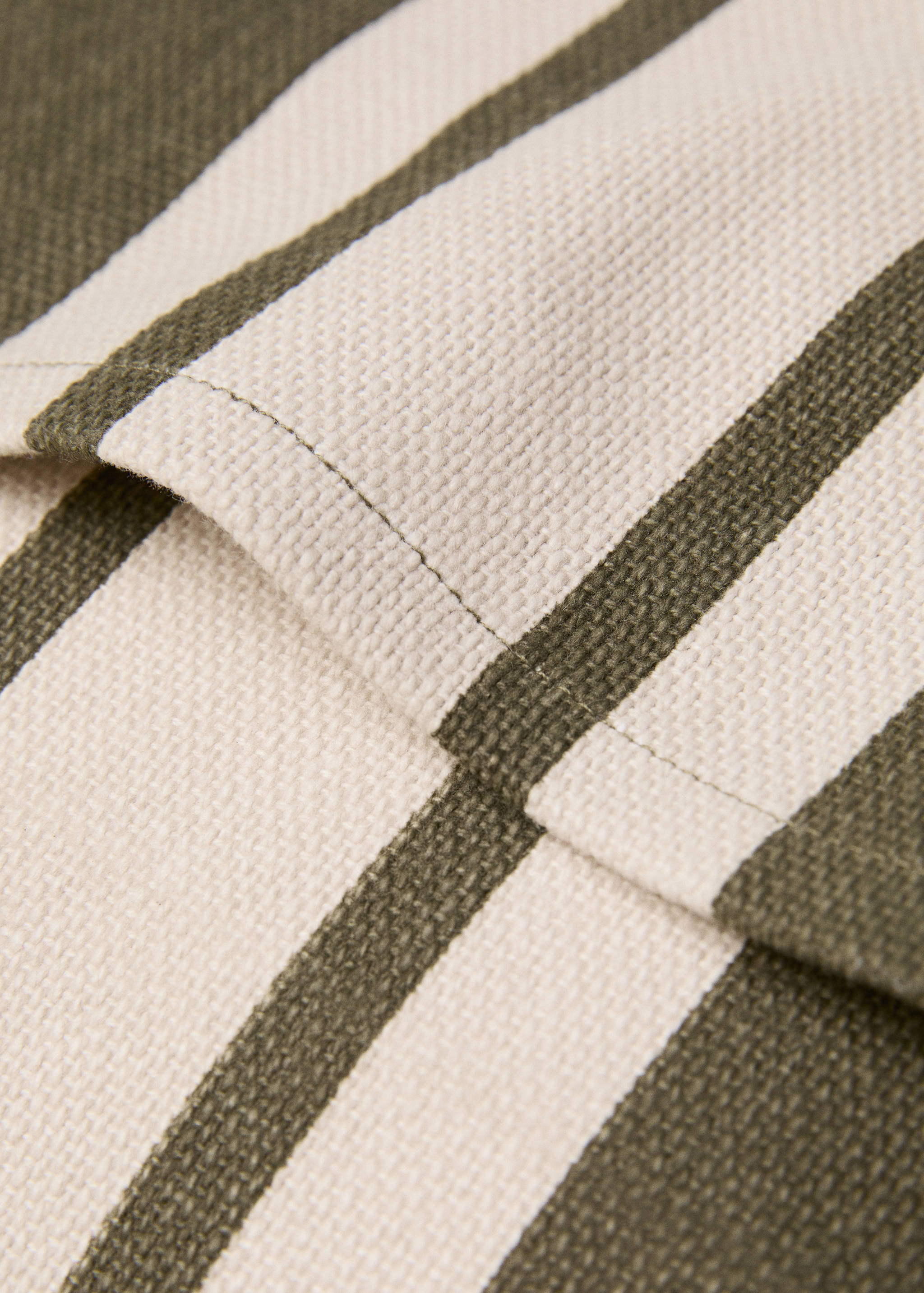 Funda cojín algodón doble raya 45x45cm - Detalle del artículo 2