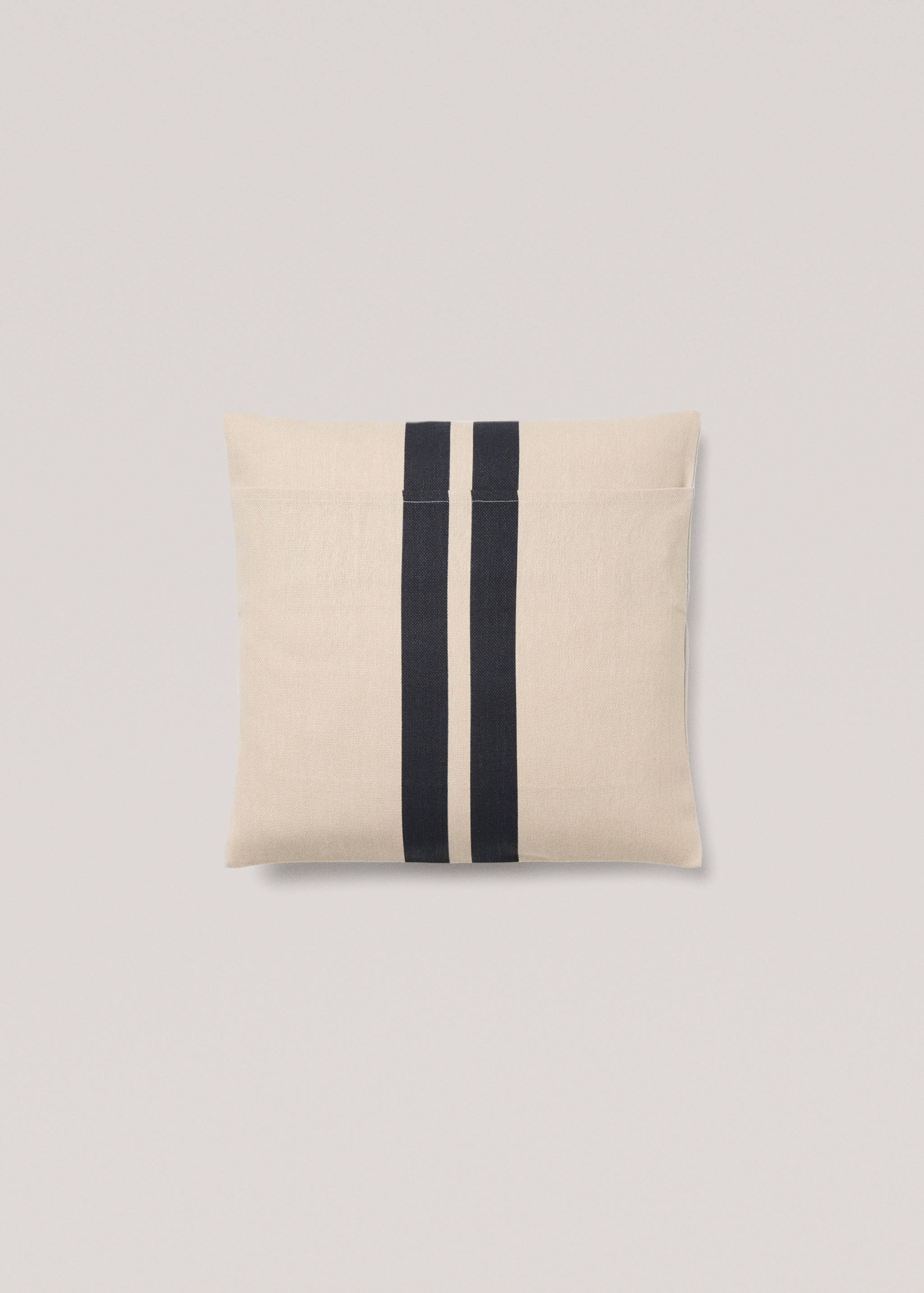 Funda cojín algodón doble raya 45x45cm - Detalle del artículo 1