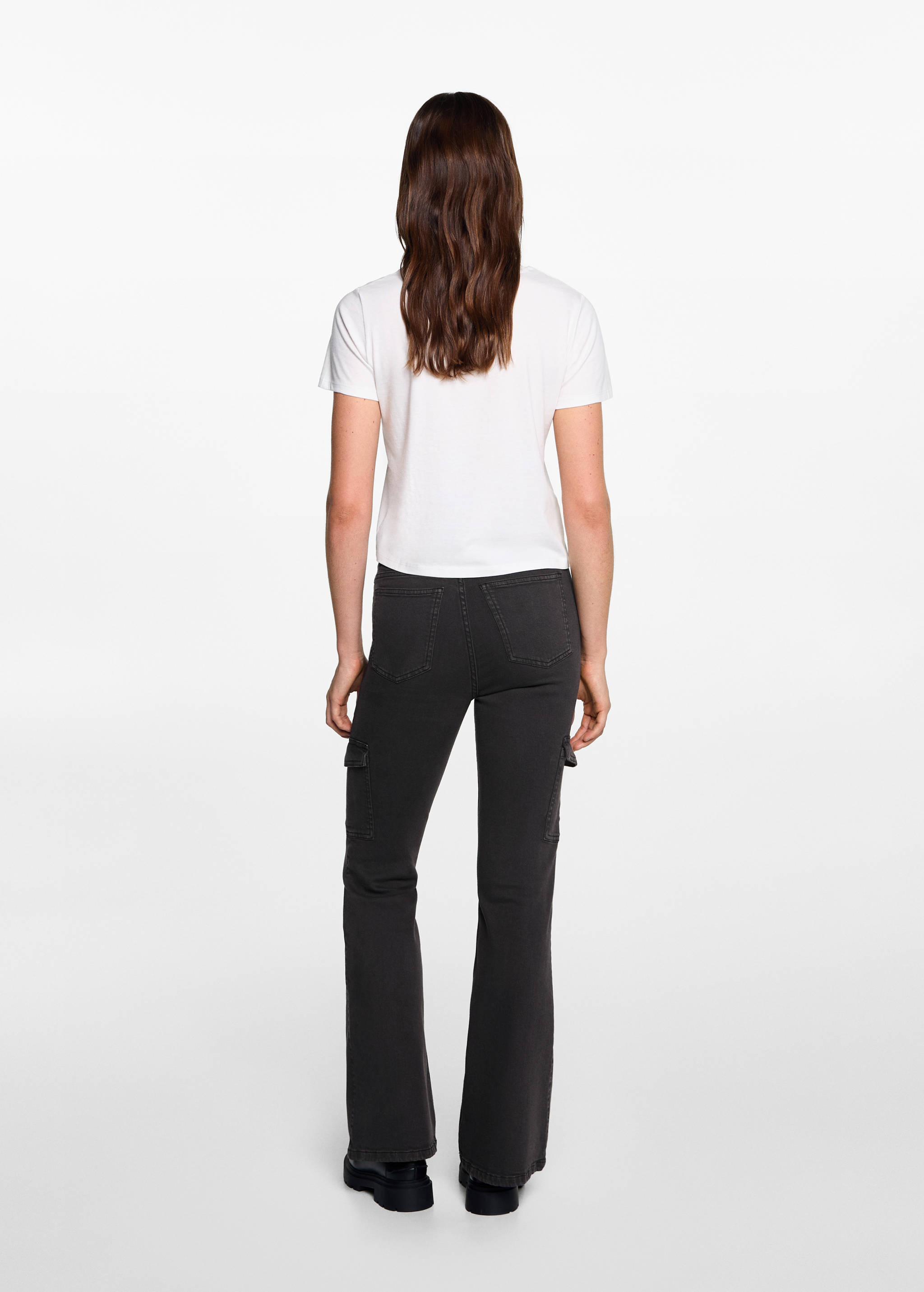 Jeans flare cargo - Reverso del artículo