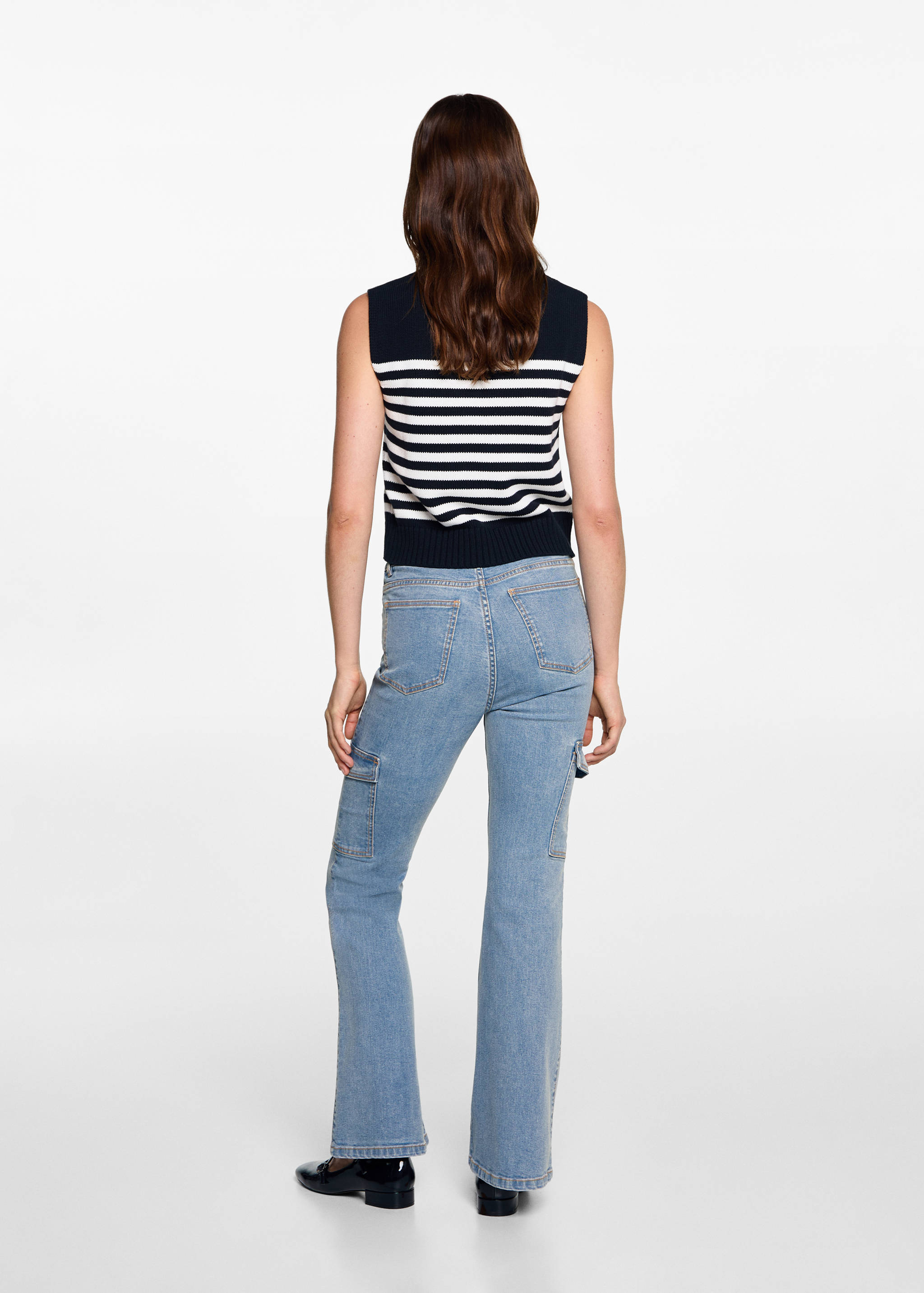 Jeans flare cargo - Reverso del artículo