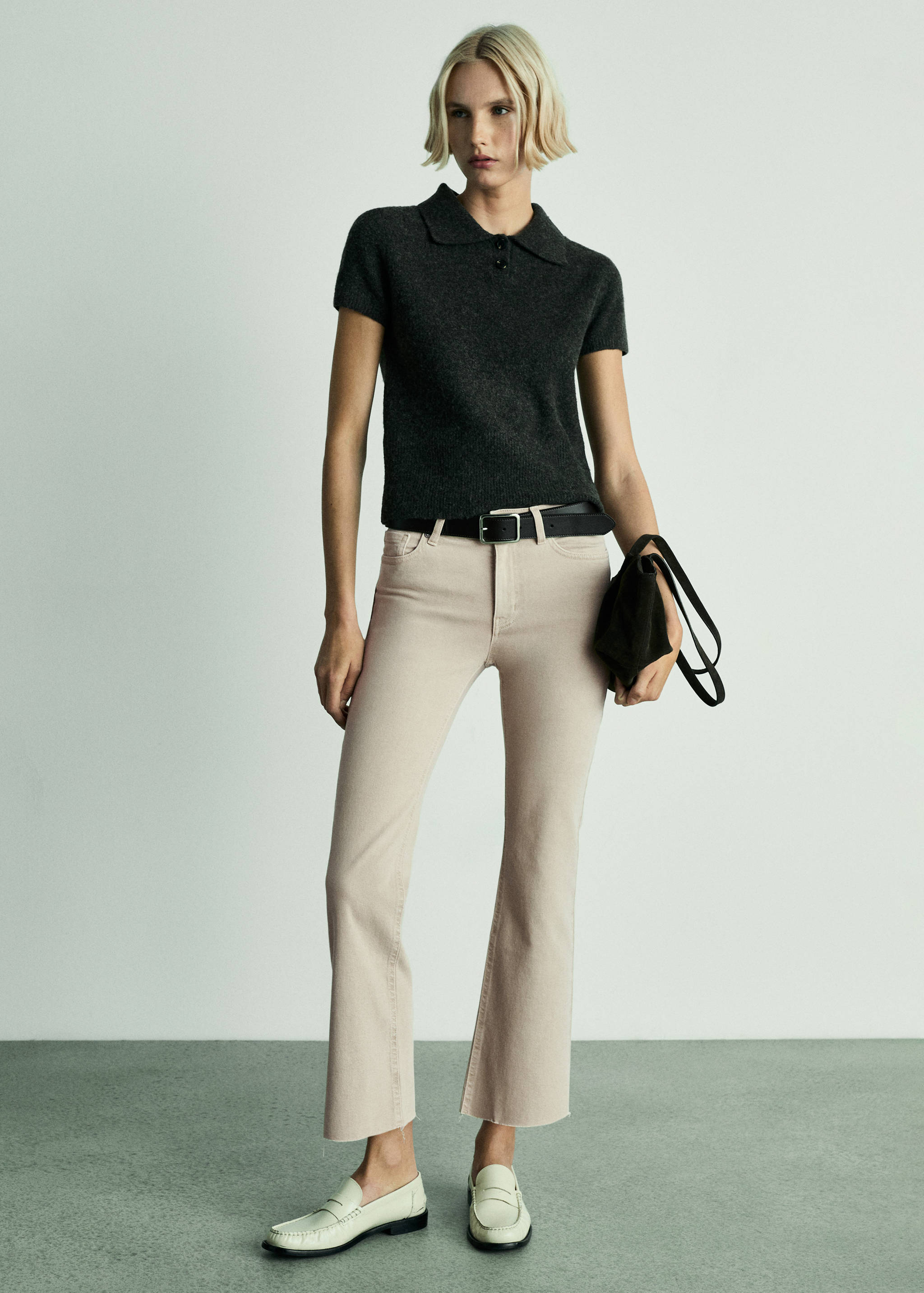 Sienna flared cropped jeans - General plane