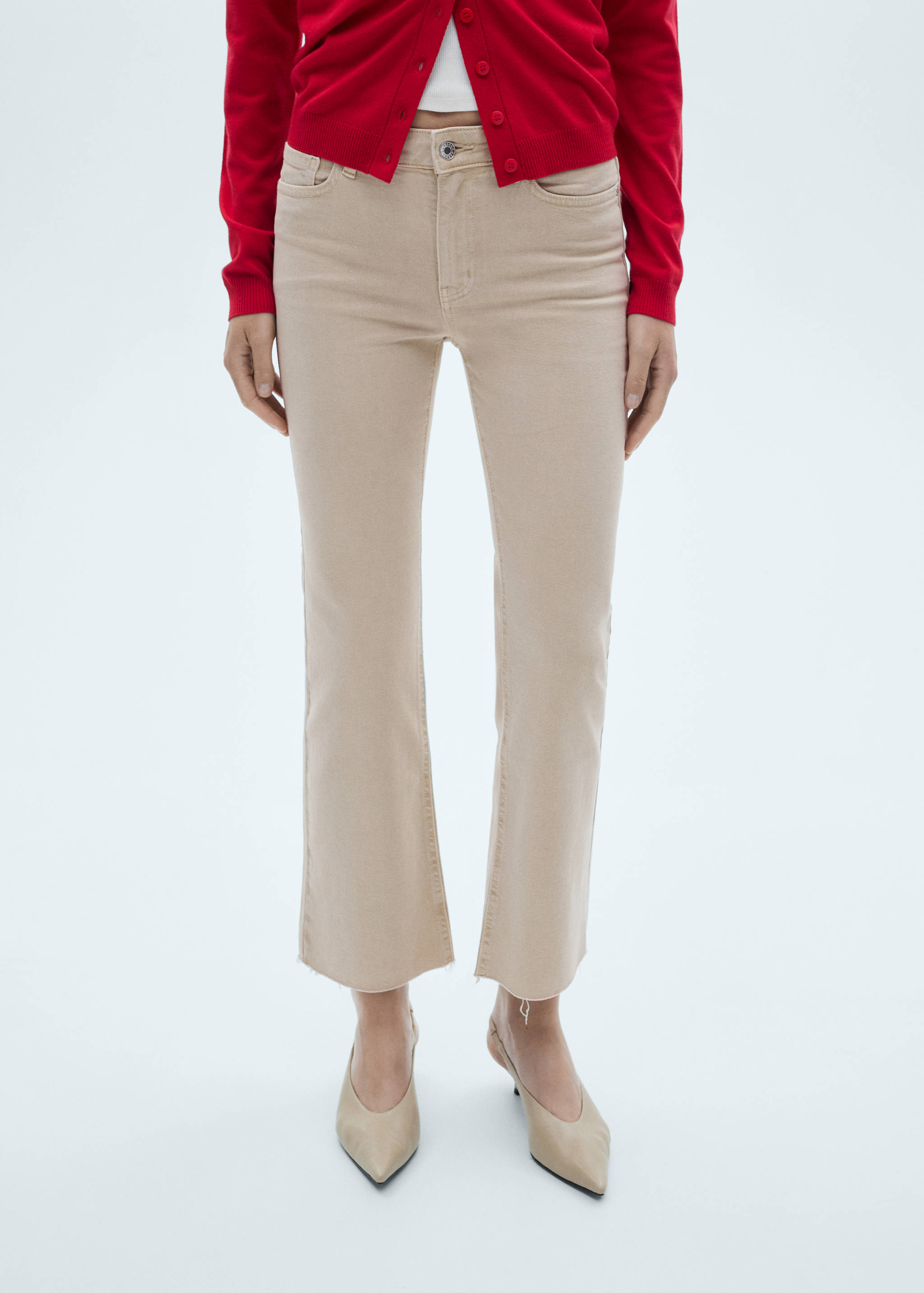 Sienna flared cropped jeans - Details of the article 1