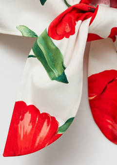 Bow printed shirt — Red 12