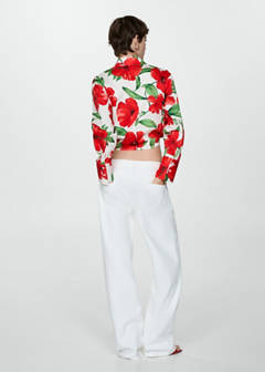 Bow printed shirt — Red 15