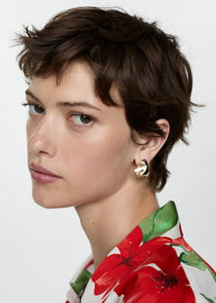 Bow printed shirt — Red 16