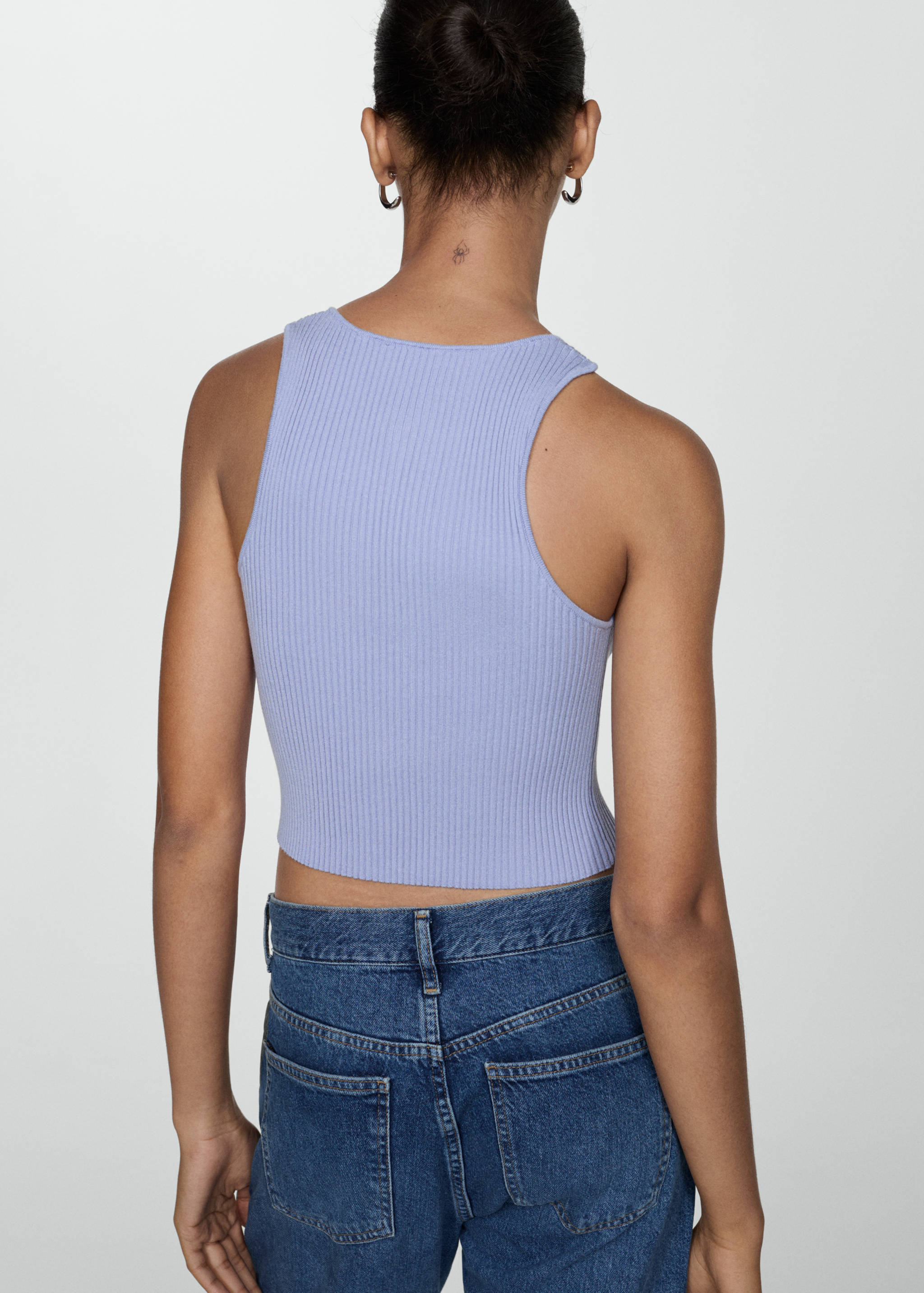 Bow knit top - Reverse of the article