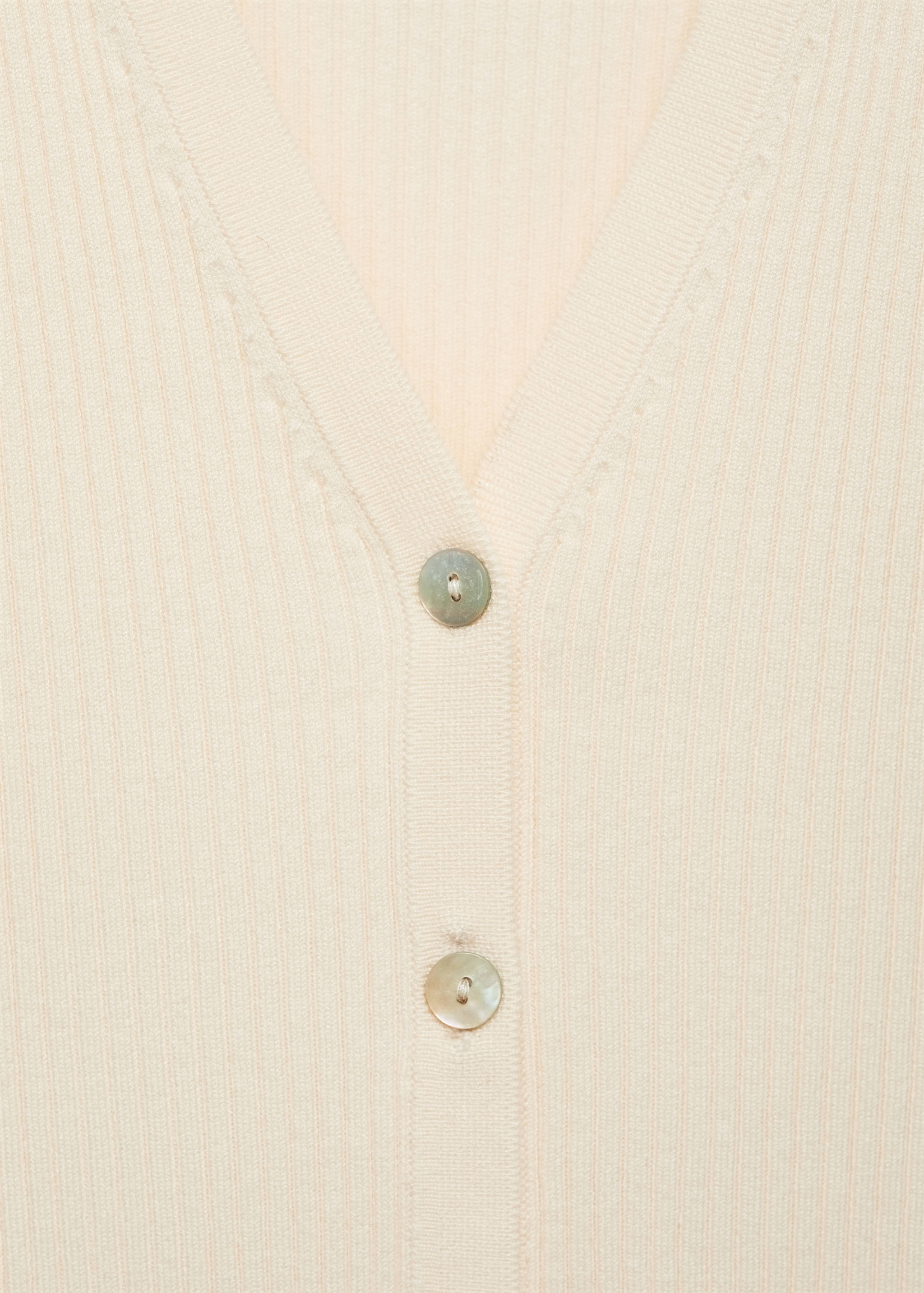 Buttoned knit top - Details of the article 0