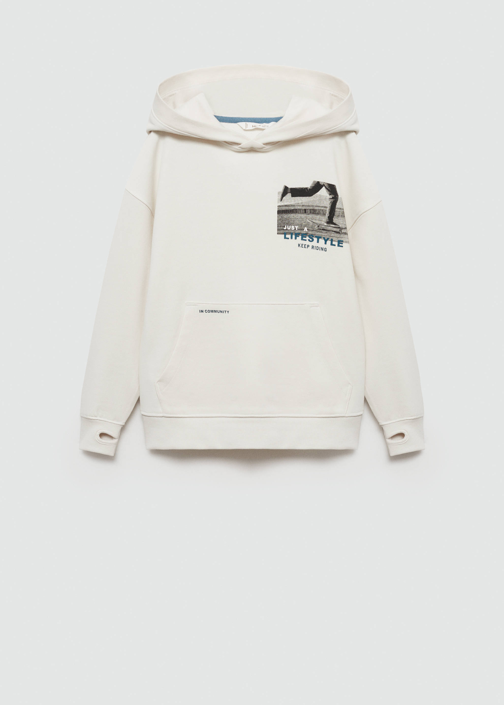 Printed cotton sweatshirt - Article without model