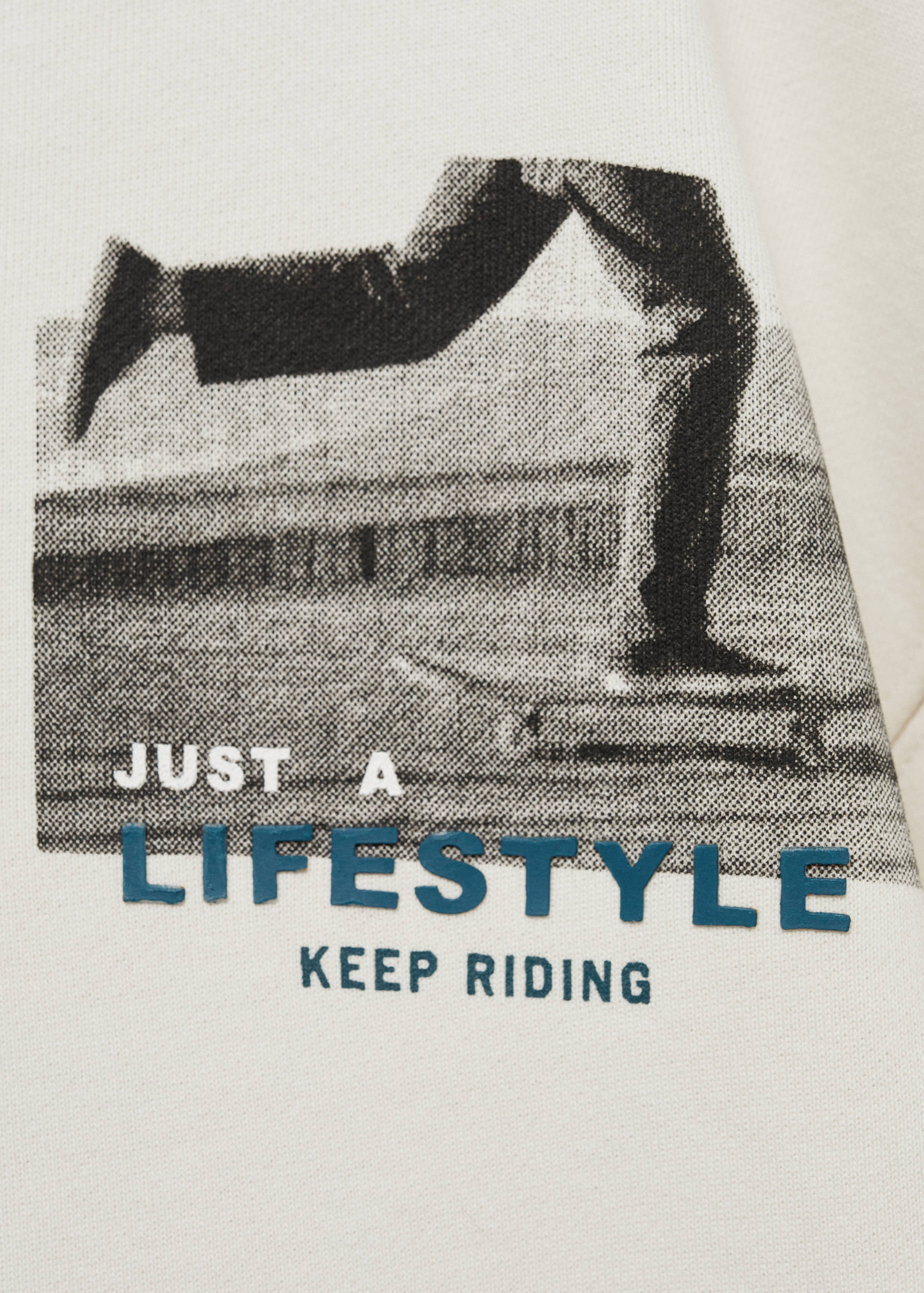 Printed cotton sweatshirt - Details of the article 0