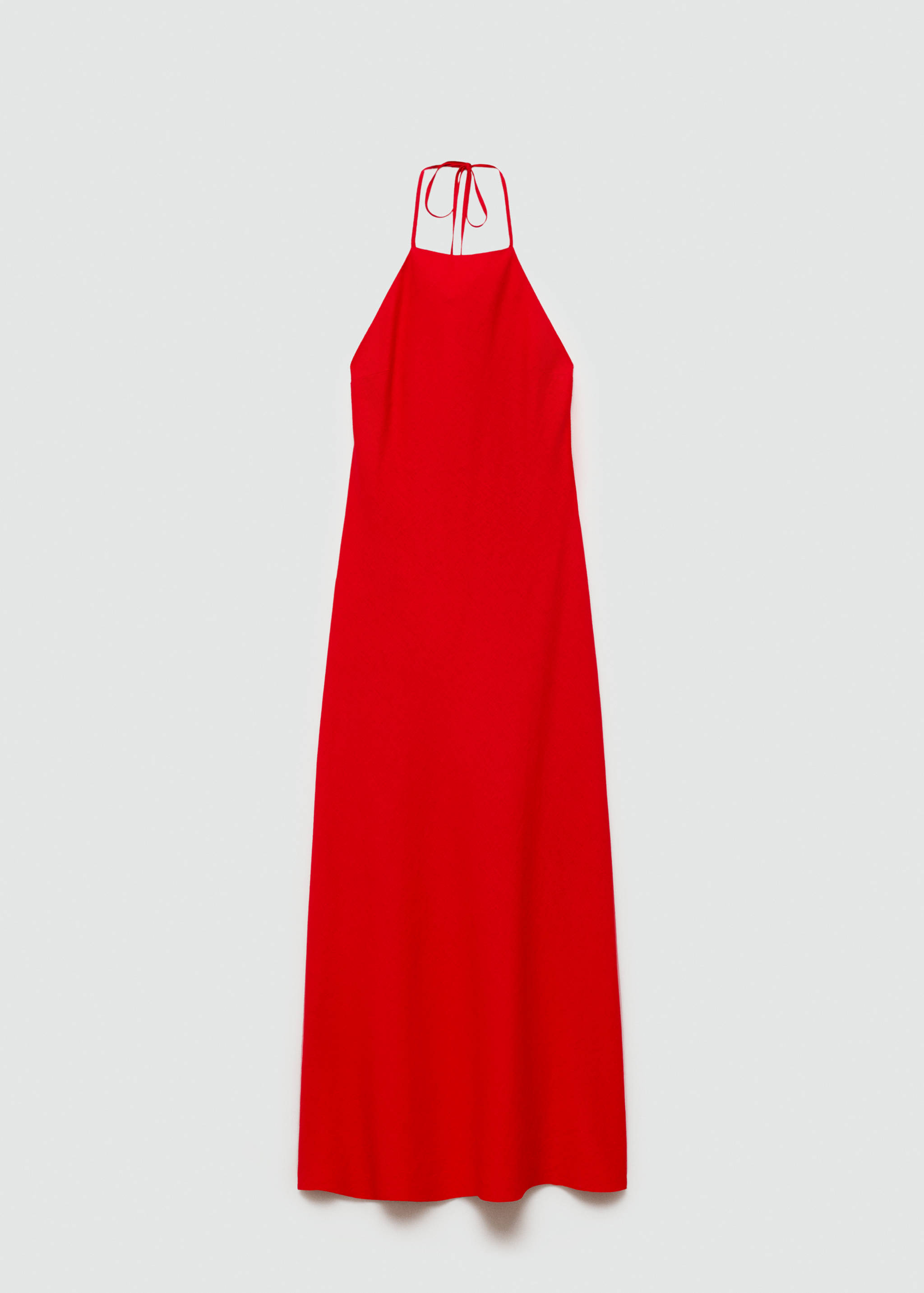 Halter-neck linen dress - Article without model