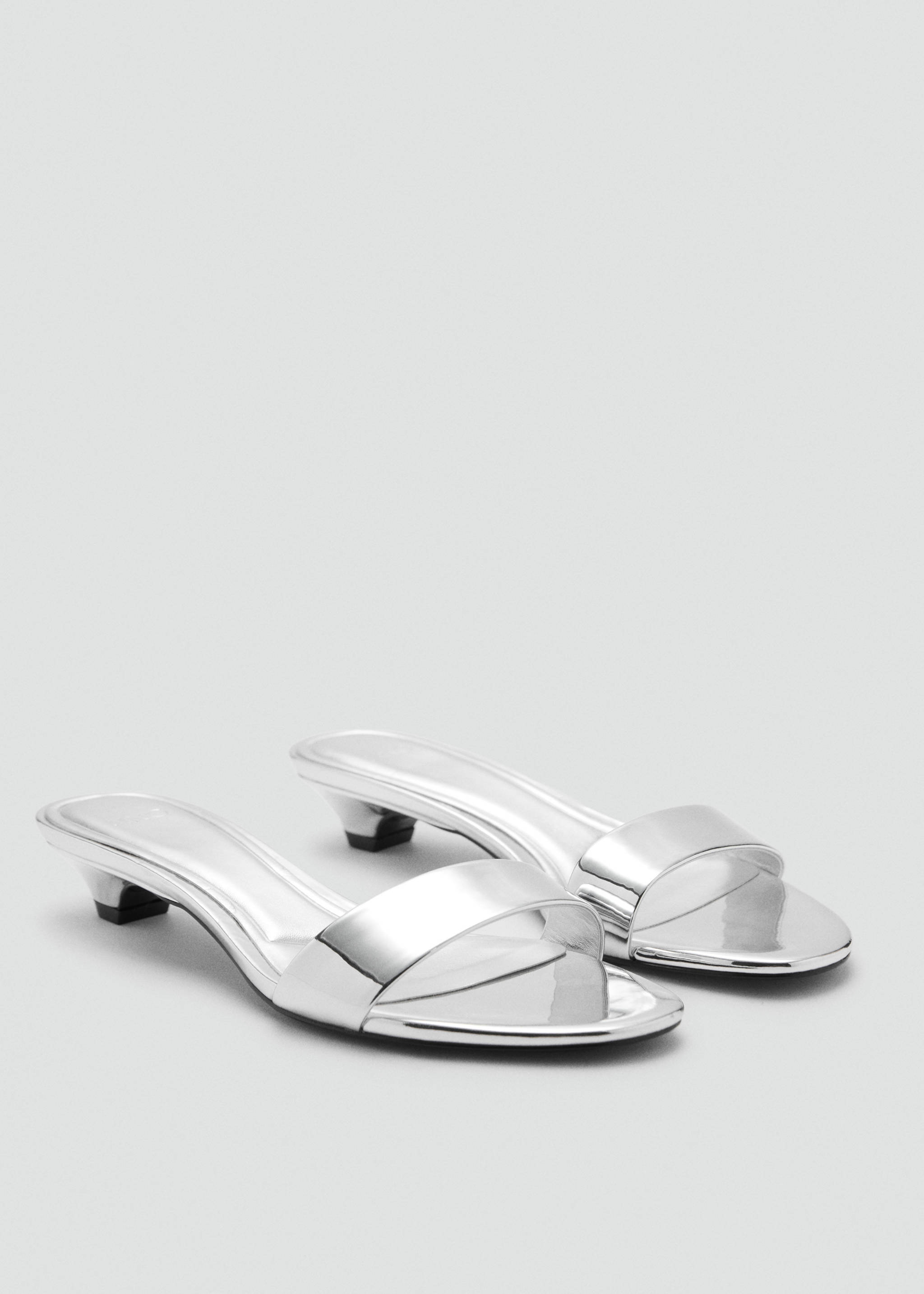 Metallic straps sandals - Medium plane