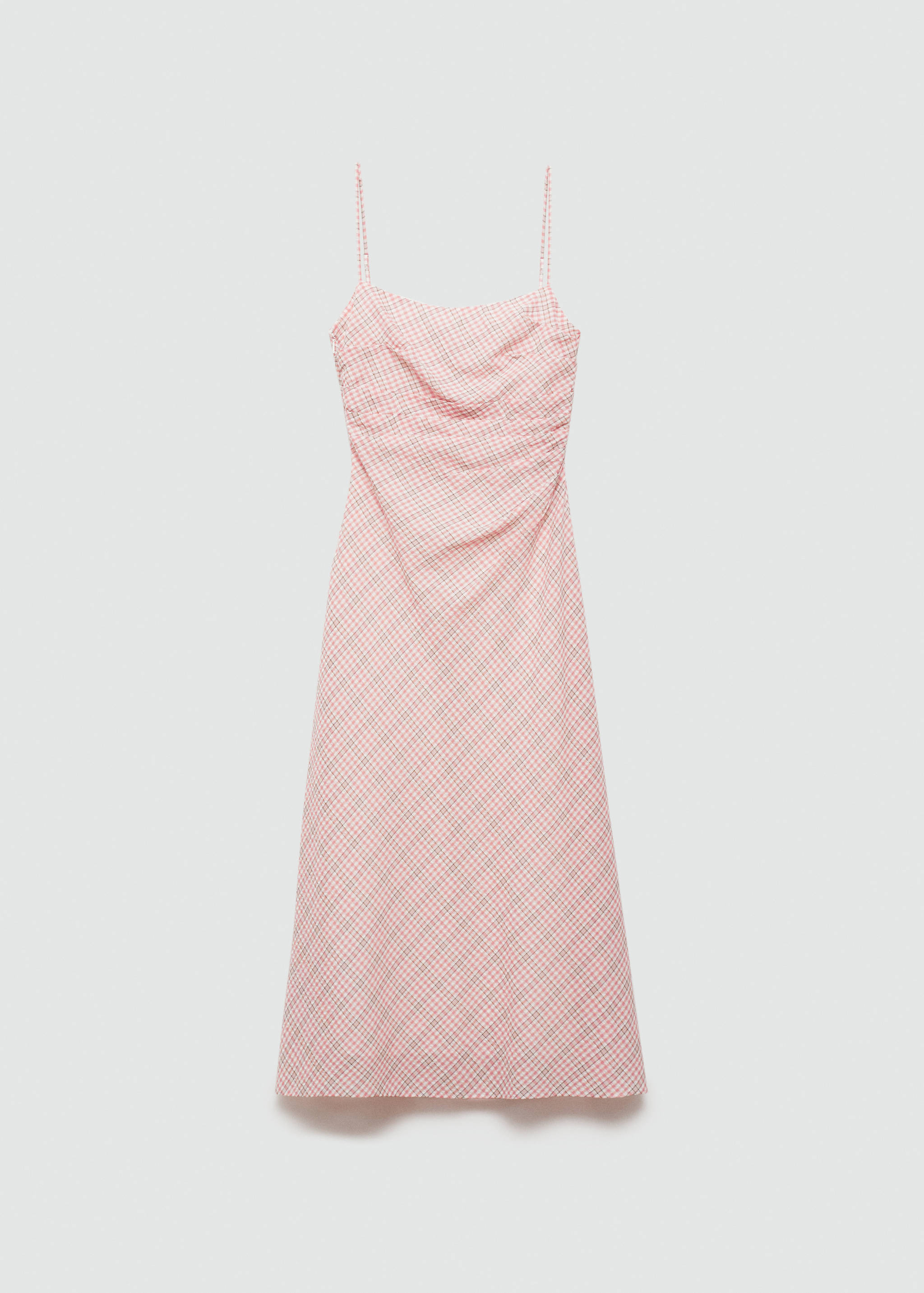 Vestido midi estampado cuadros - Artículo sin modelo