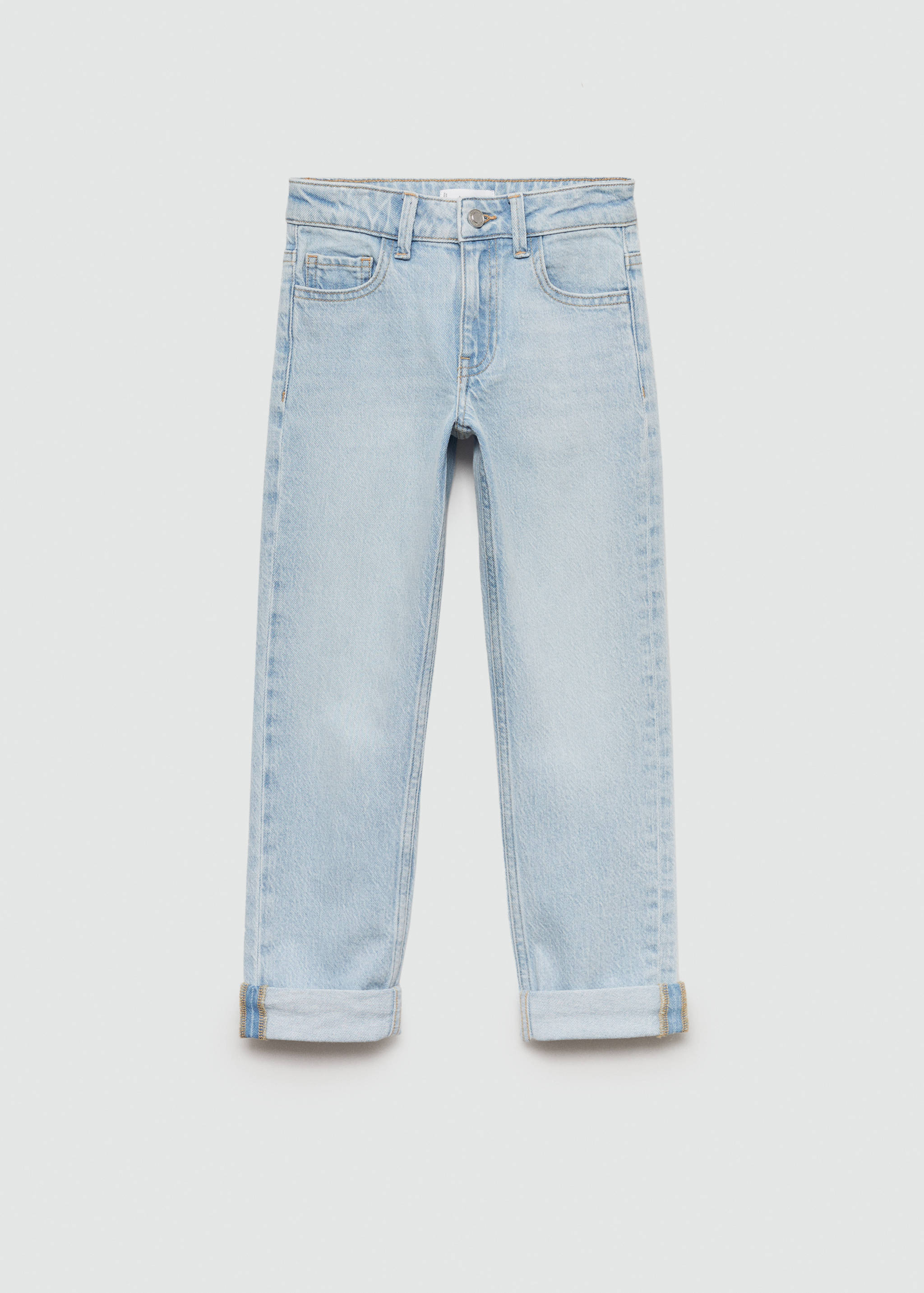 Jean droit bas à revers - Article sans modèle