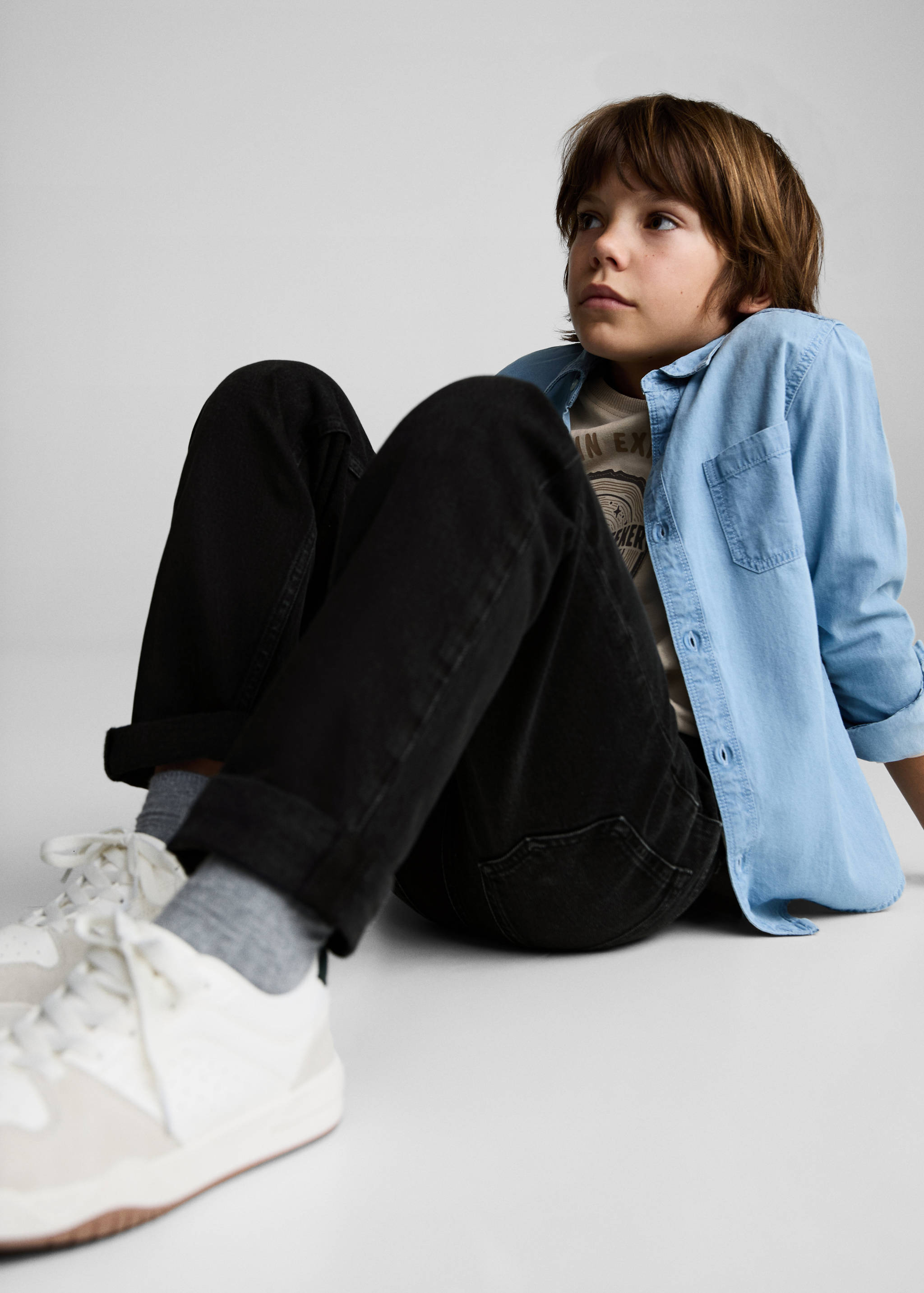 Jean droit bas à revers - Détail de l'article 1