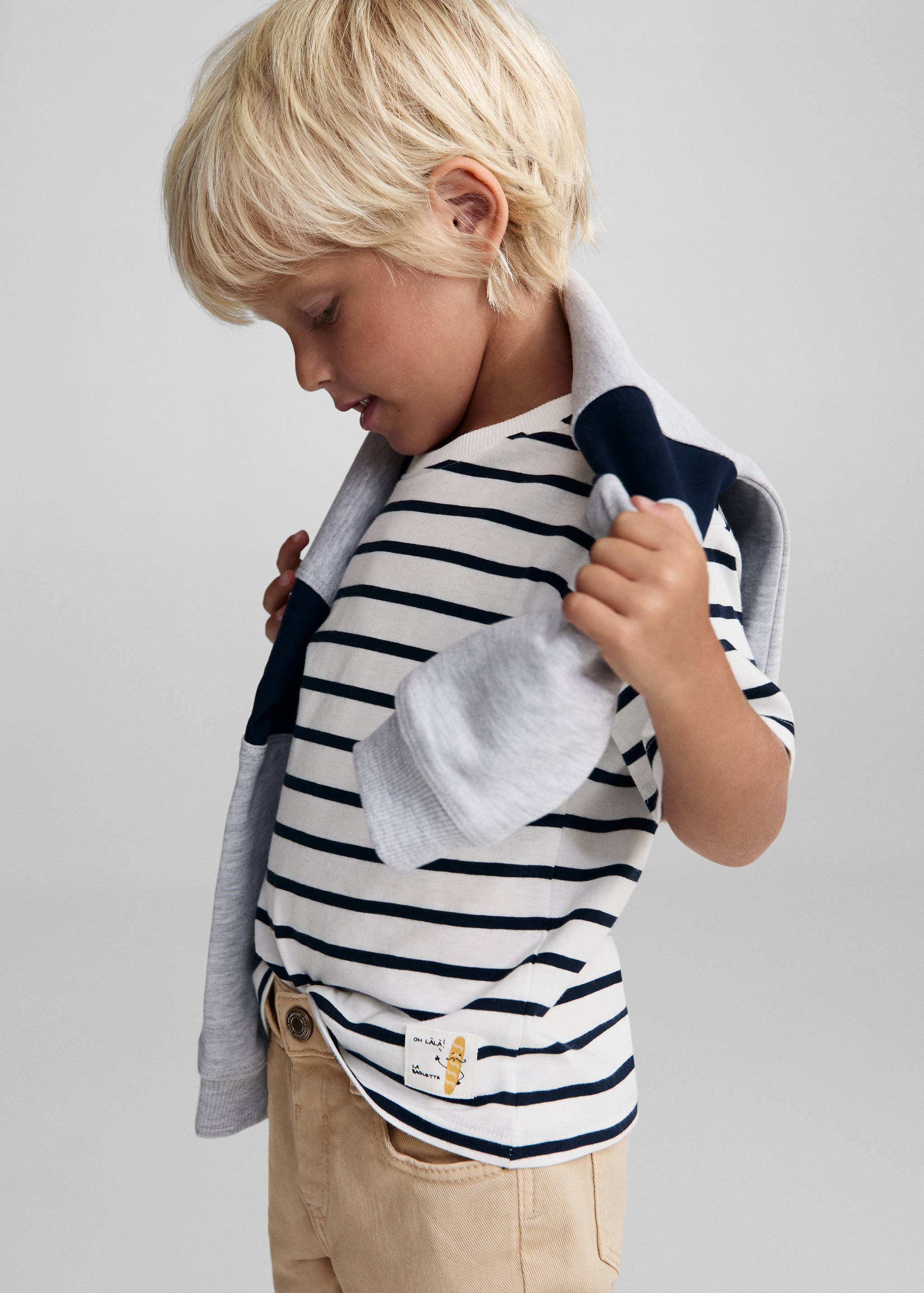 Pantalon droit coton - Plan moyen