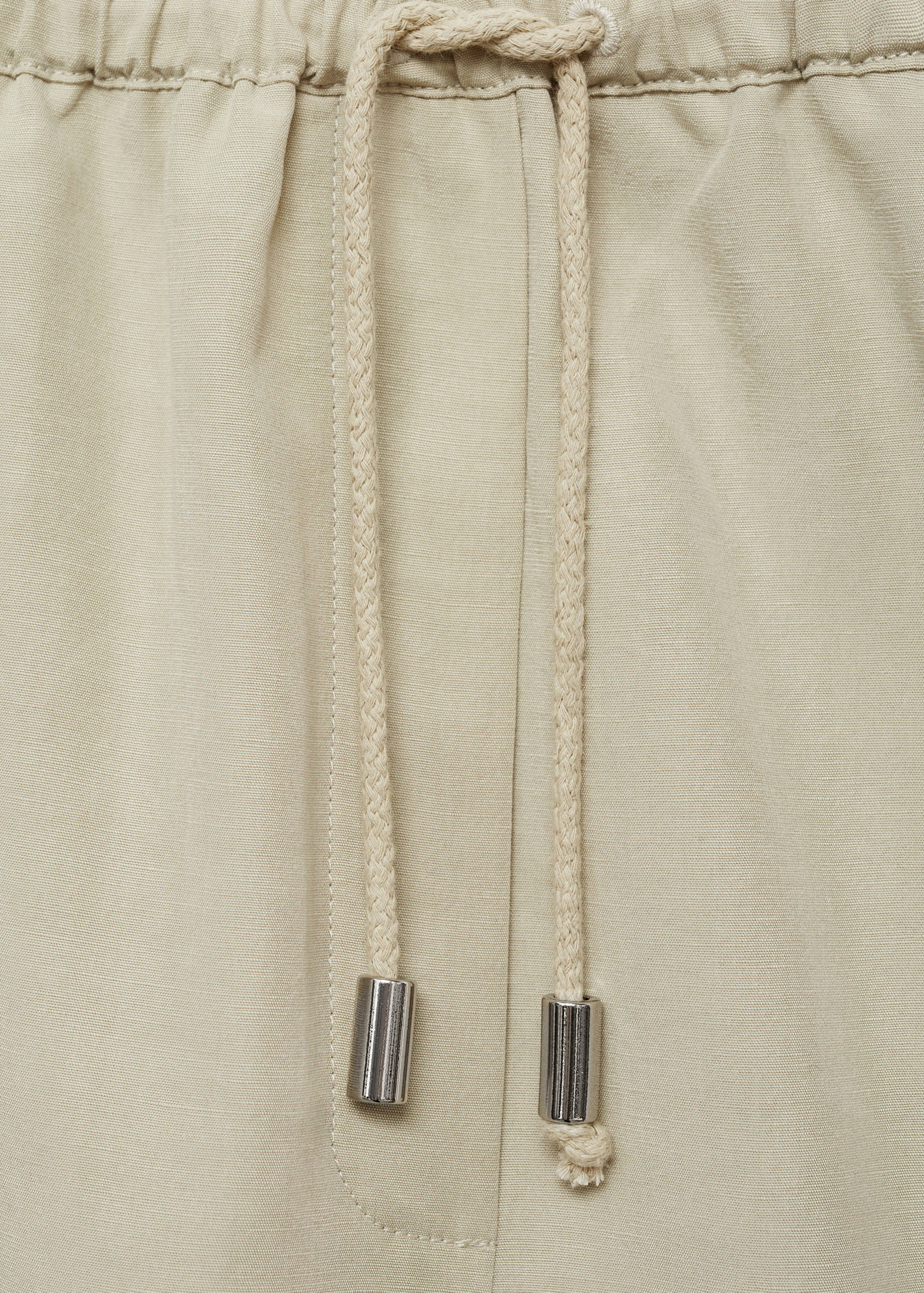Wide leg lyocell bermuda shorts - Details of the article 8