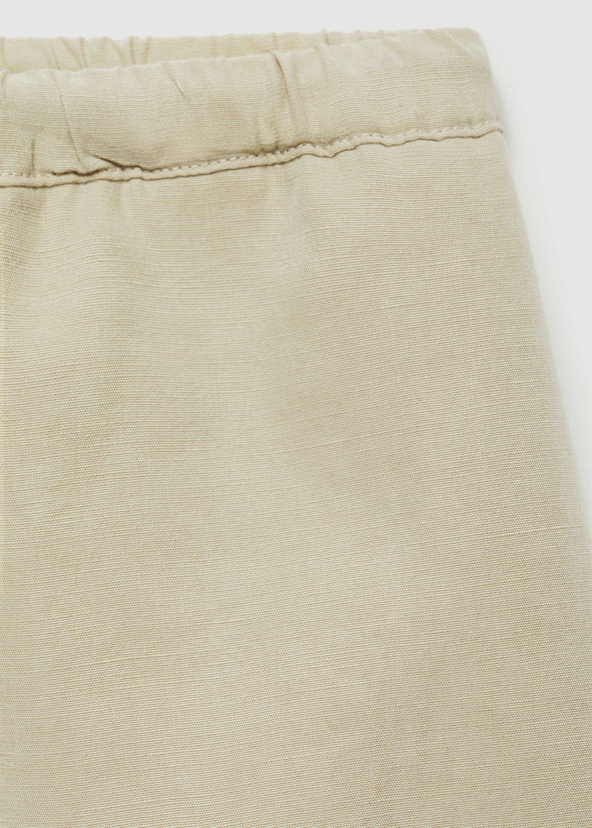 Wide leg lyocell bermuda shorts - Details of the article 0