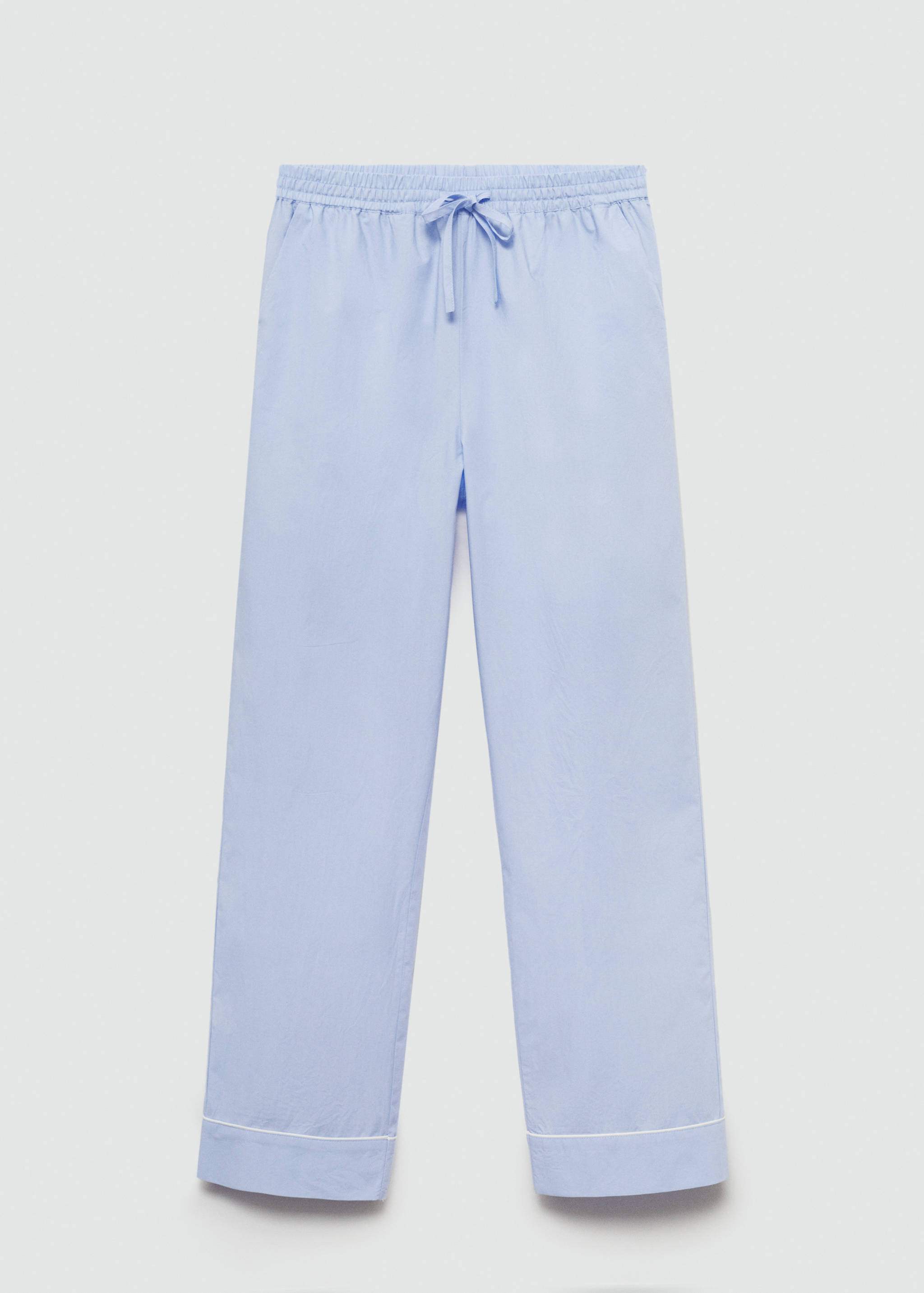 Straight pyjama trousers with bow - Article without model