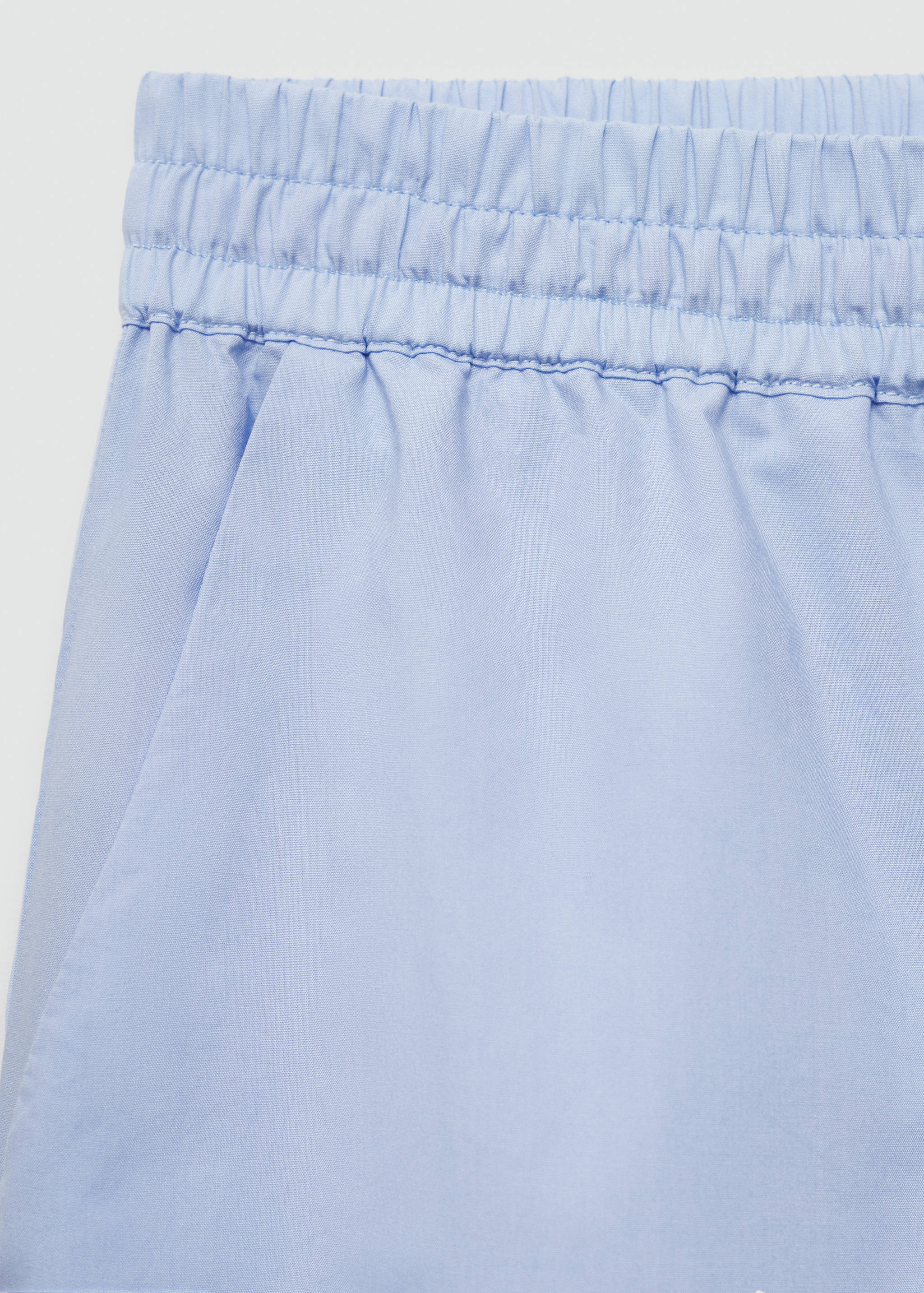 Straight pyjama trousers with bow - Details of the article 0