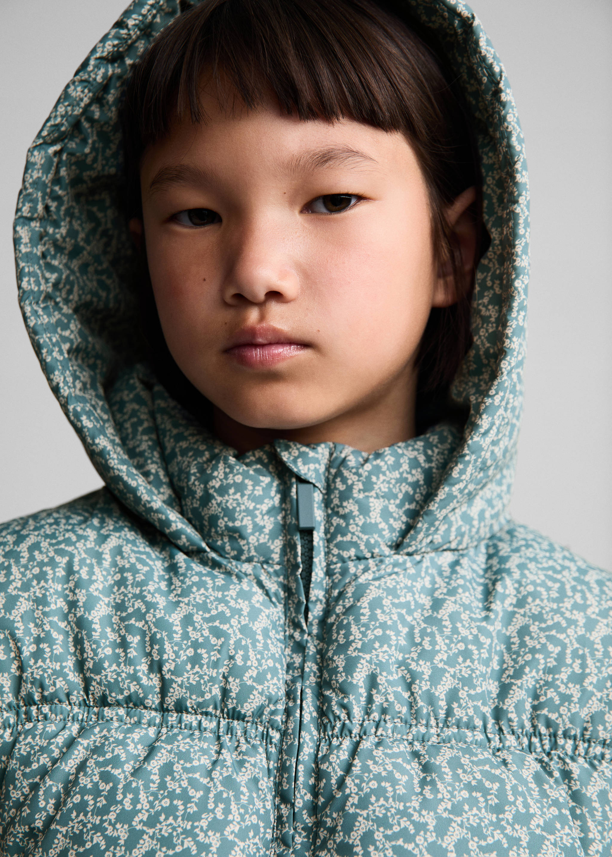 印花间棉马甲 - null