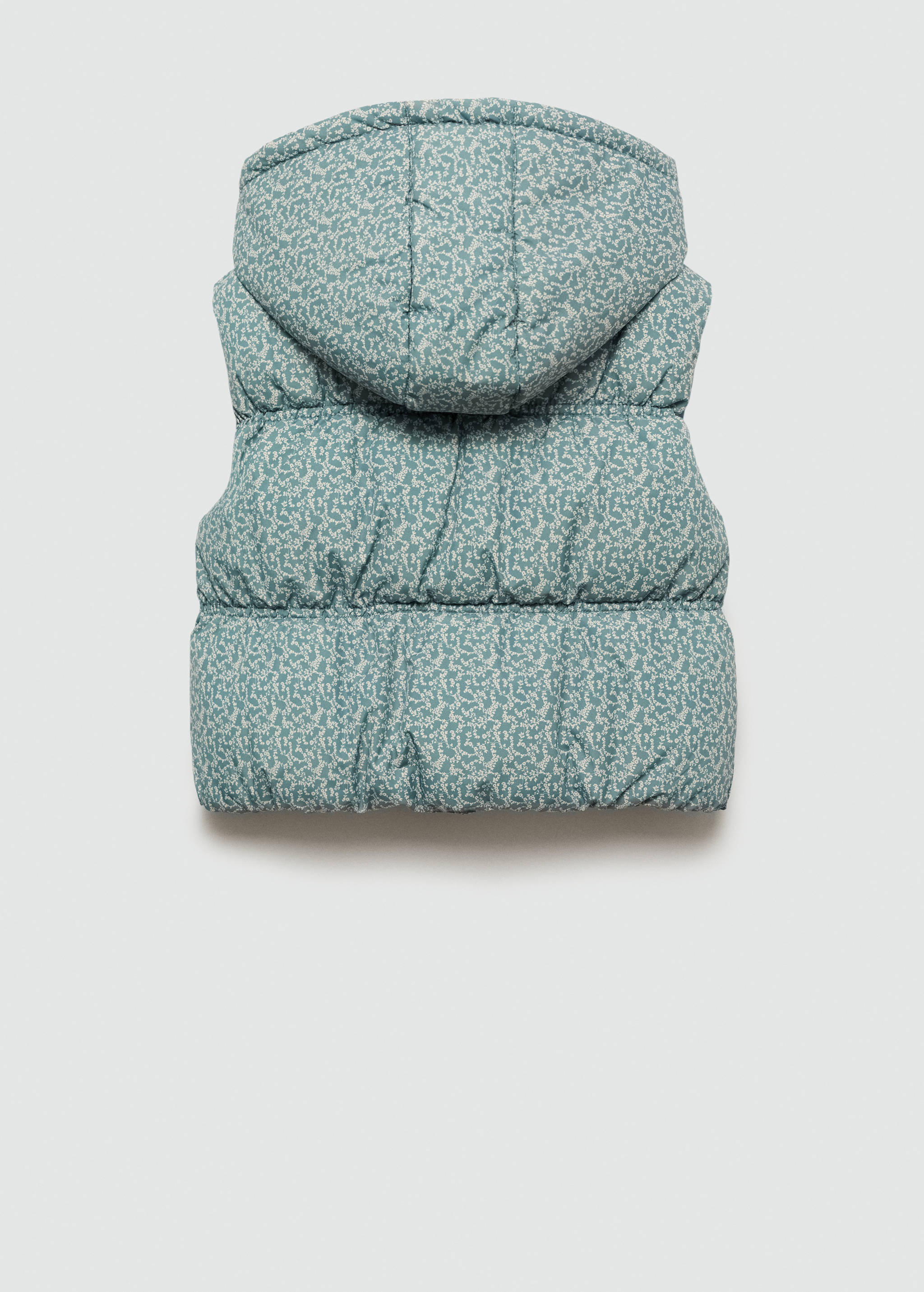 印花间棉马甲 - null