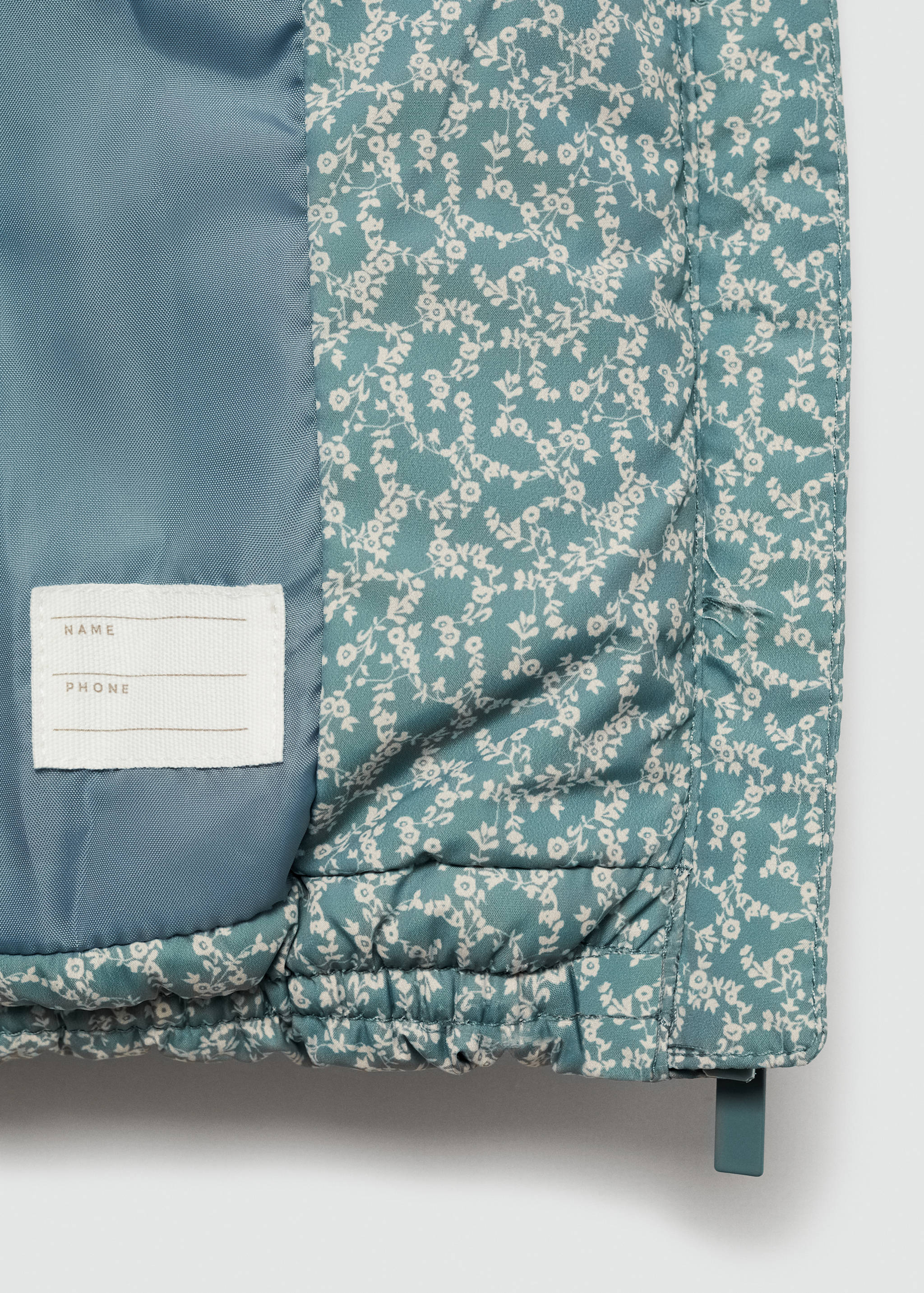 印花间棉马甲 - null